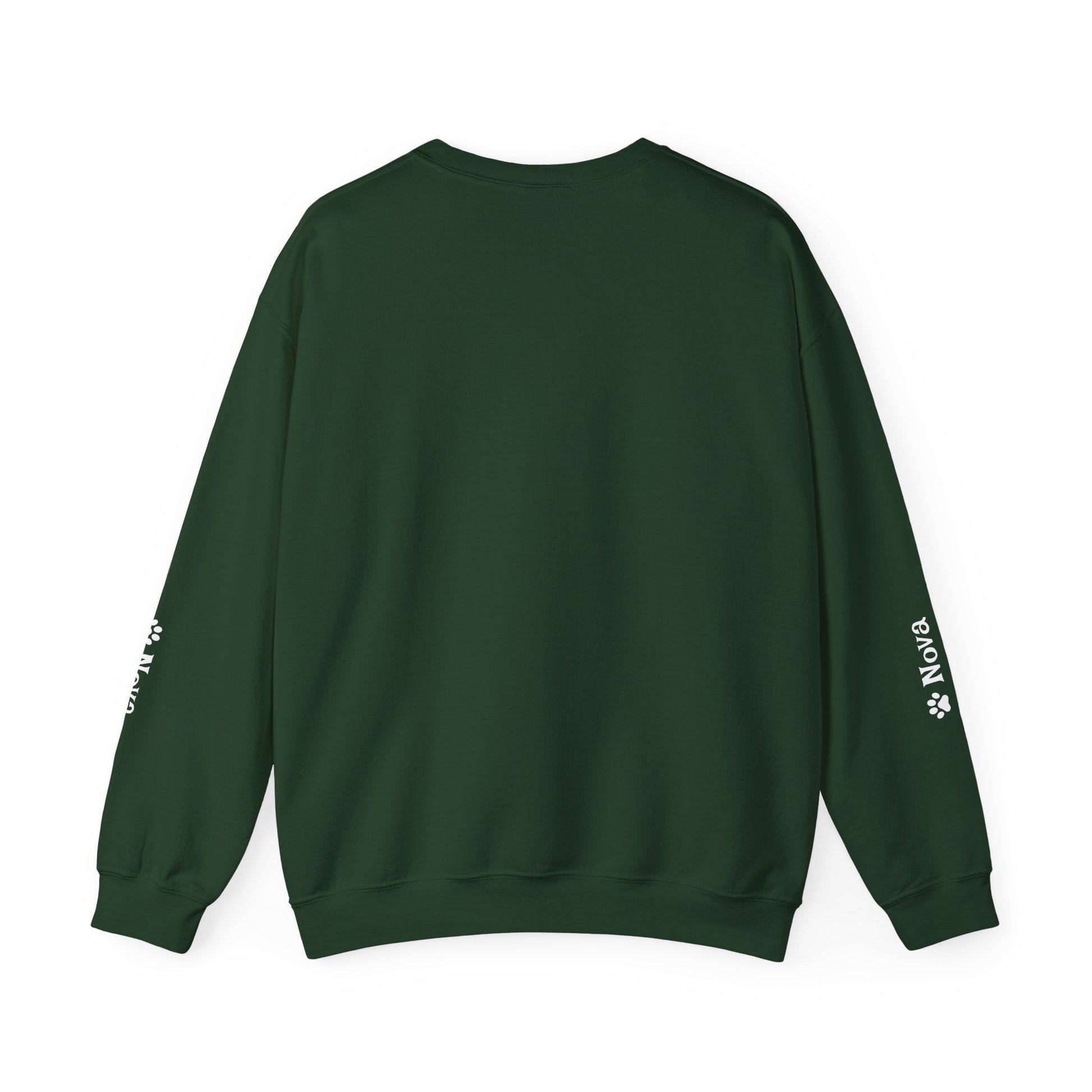 Cat Papa Personalized Sweatshirt – Custom Pet Names on Sleeves - Cocolychee
