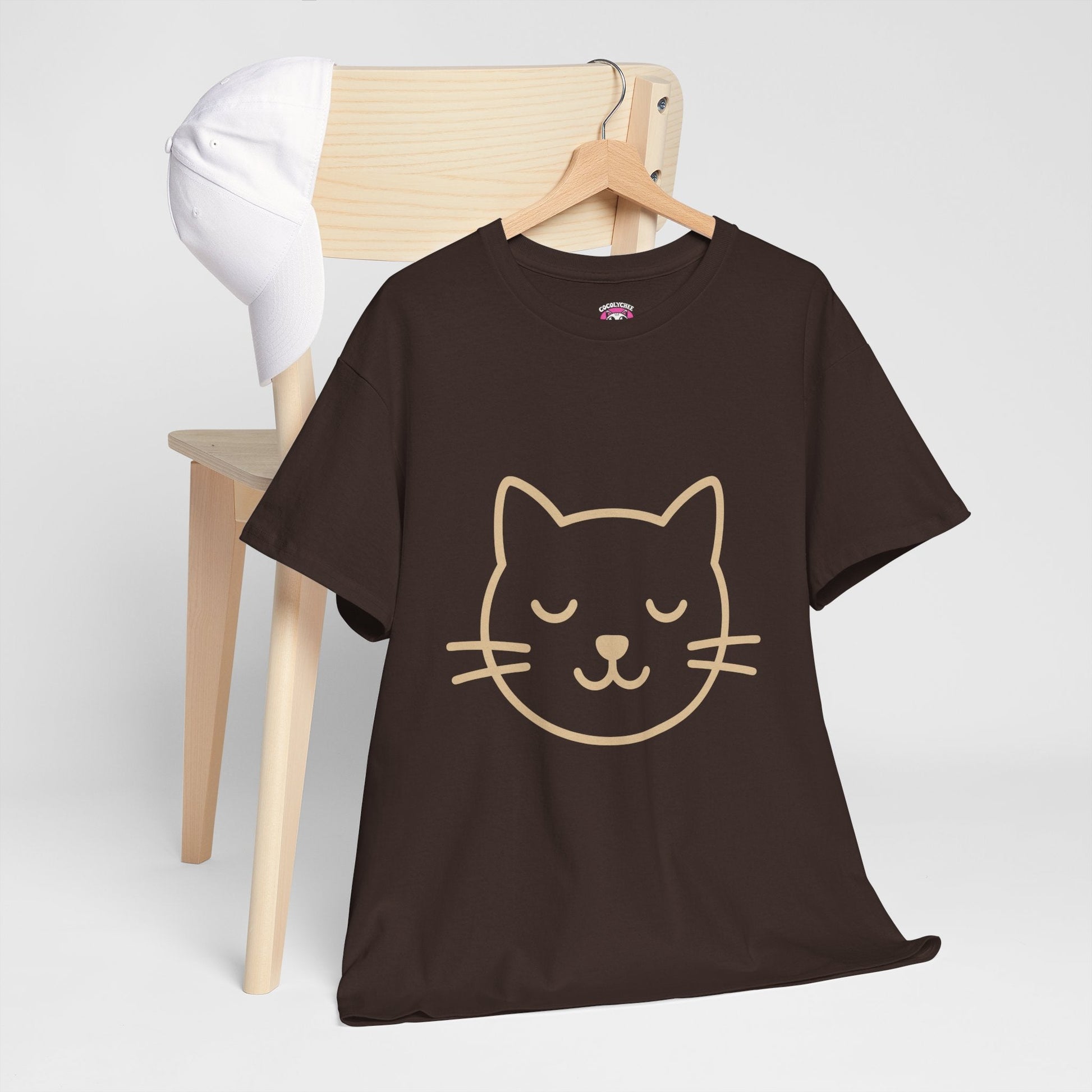 Cat Zen™ Tee – Minimalist Line Art Shirt for Cat Lovers - Cocolychee