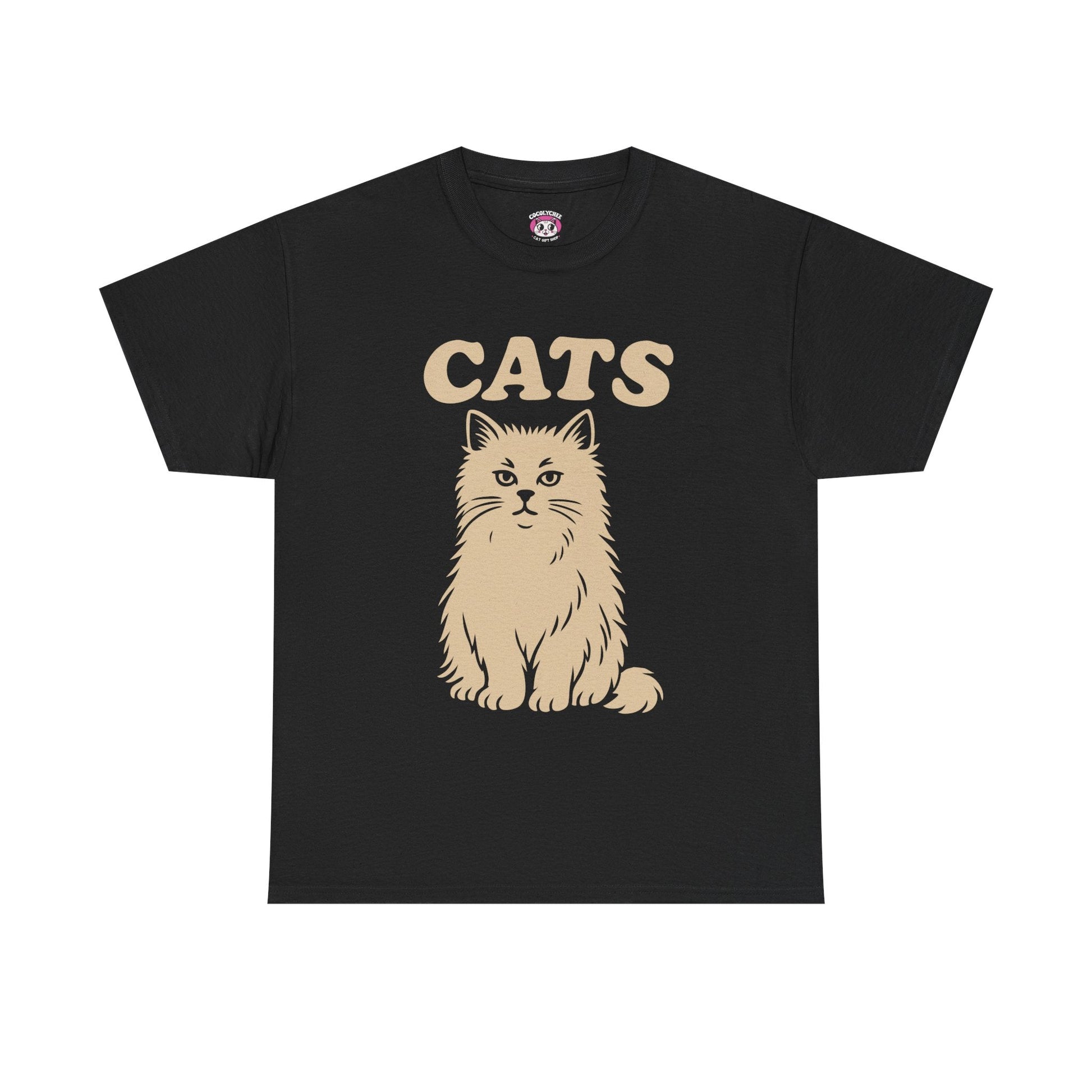 CATS™ Majestic Persian Tee – Vintage Style Cat Graphic - Cocolychee