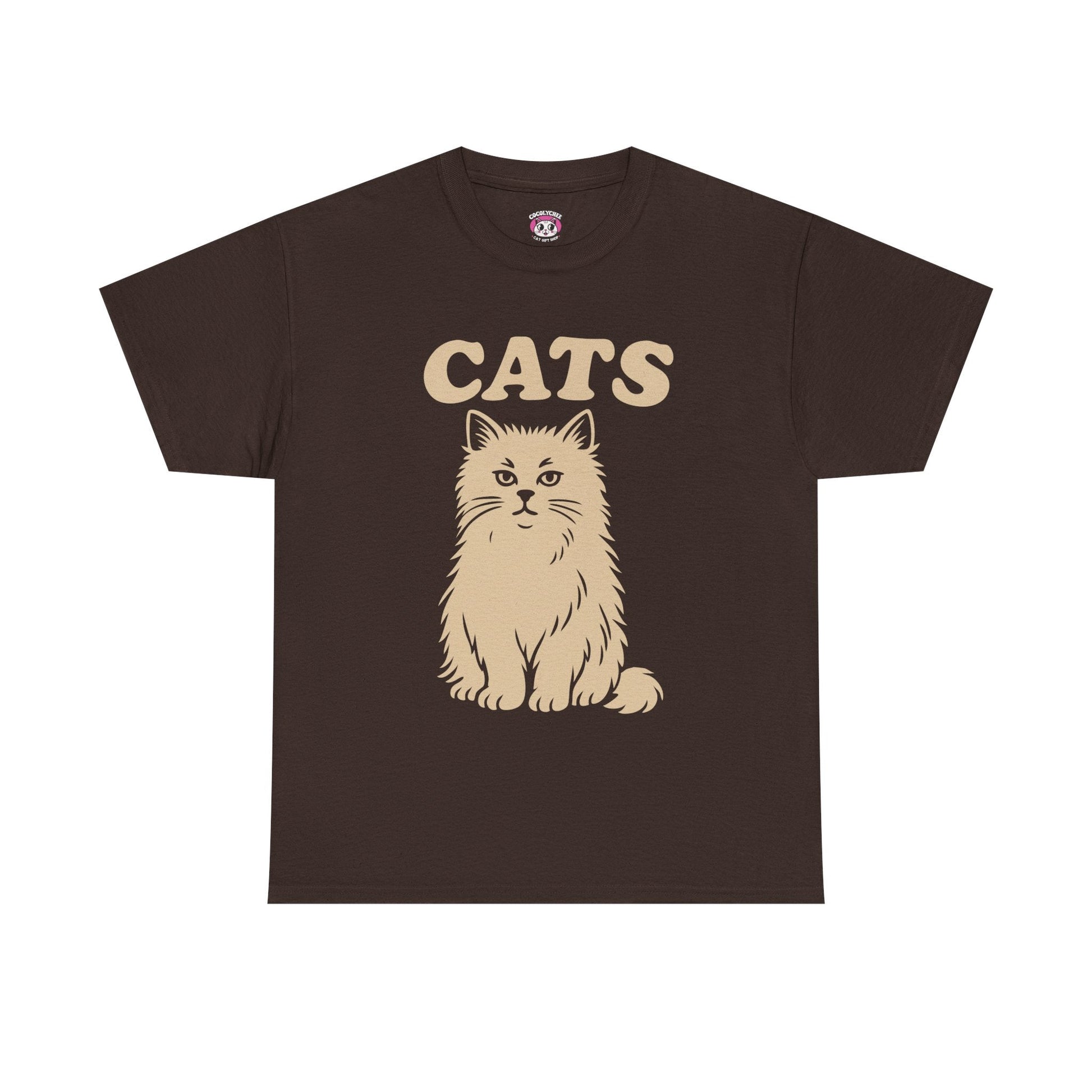CATS™ Majestic Persian Tee – Vintage Style Cat Graphic - Cocolychee
