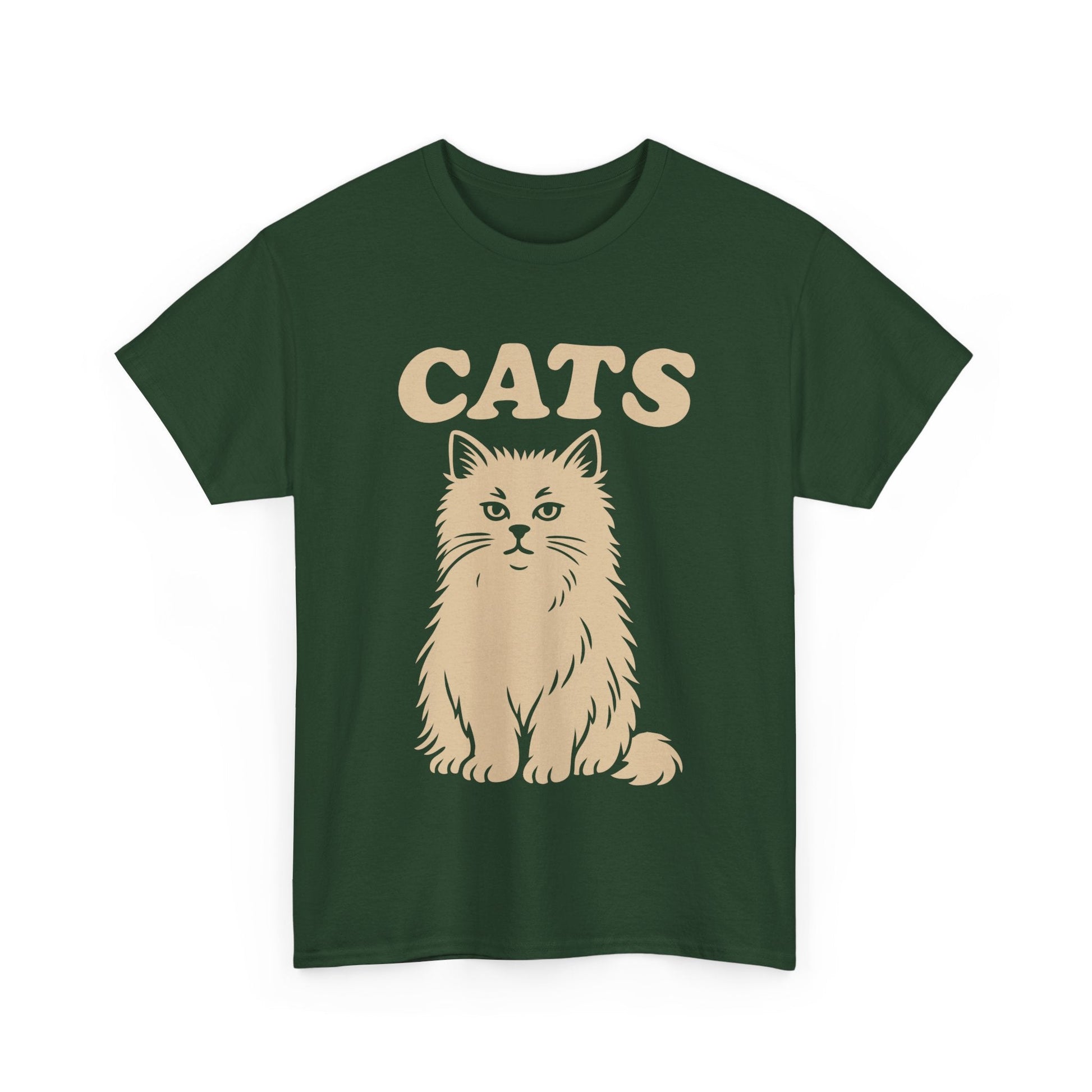 CATS™ Majestic Persian Tee – Vintage Style Cat Graphic - Cocolychee