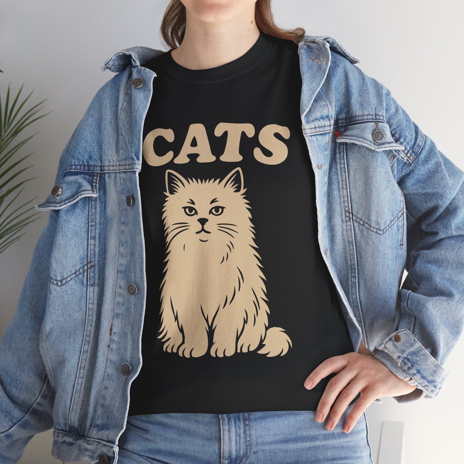 CATS™ Majestic Persian Tee – Vintage Style Cat Graphic - Cocolychee