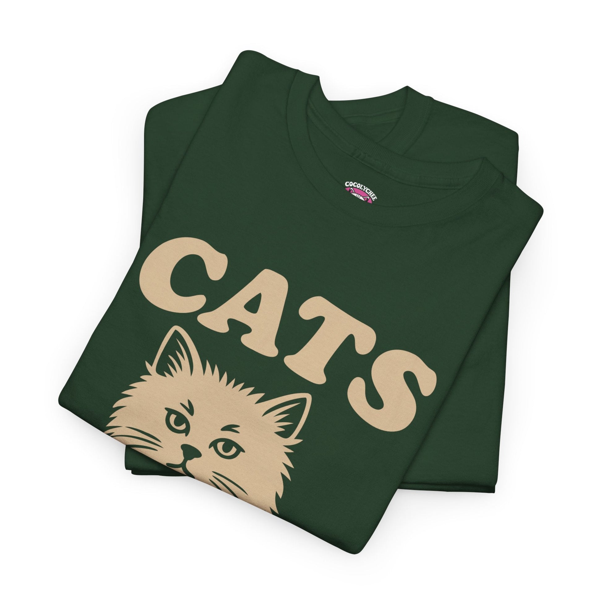 CATS™ Majestic Persian Tee – Vintage Style Cat Graphic - Cocolychee