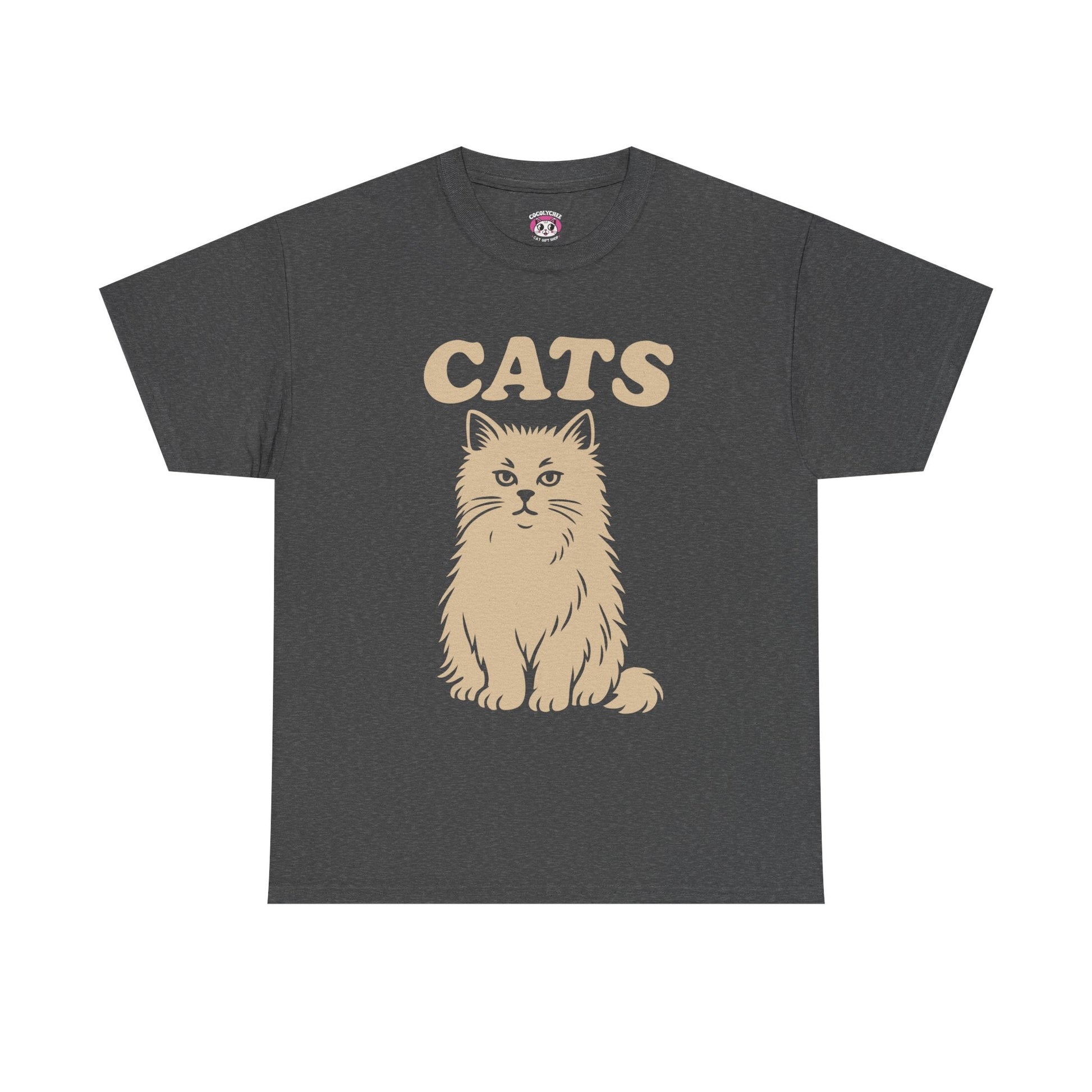 CATS™ Majestic Persian Tee – Vintage Style Cat Graphic - Cocolychee