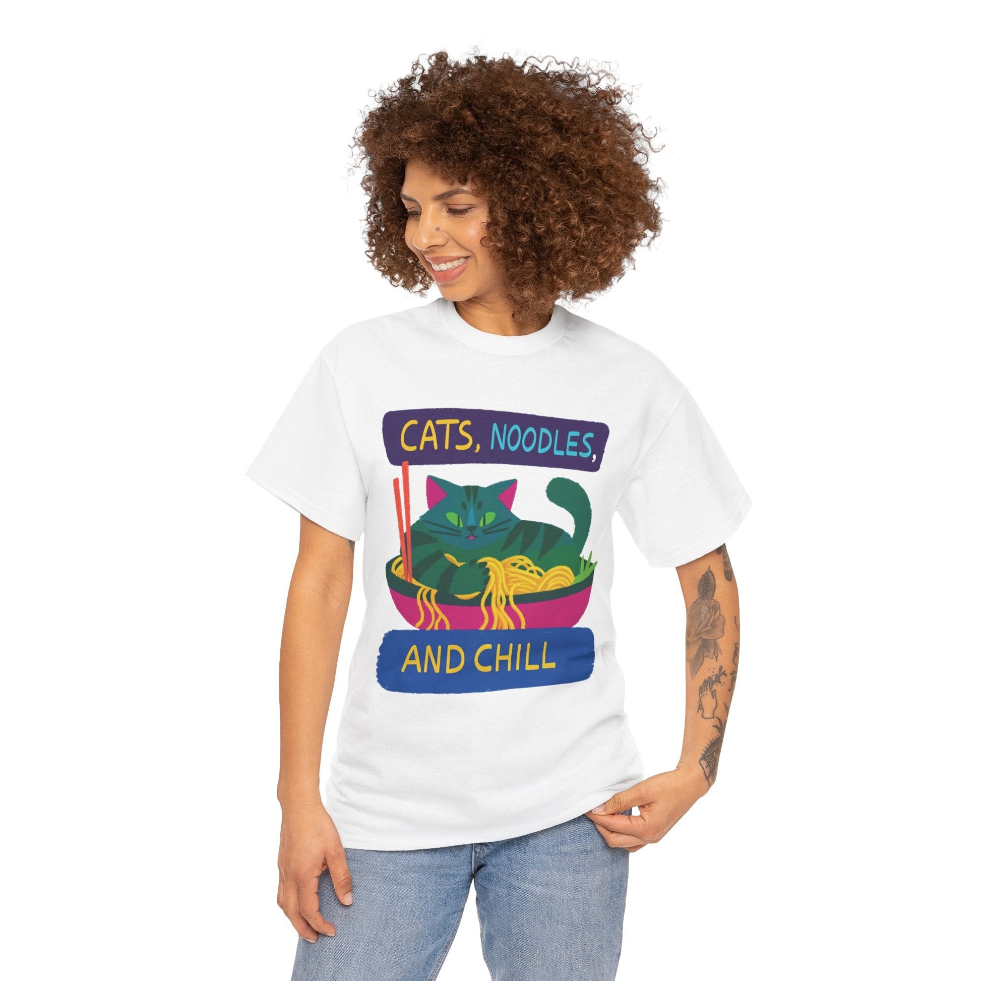 Cats, Noodles & Chill™ Color Edition Graphic Tee - Cocolychee