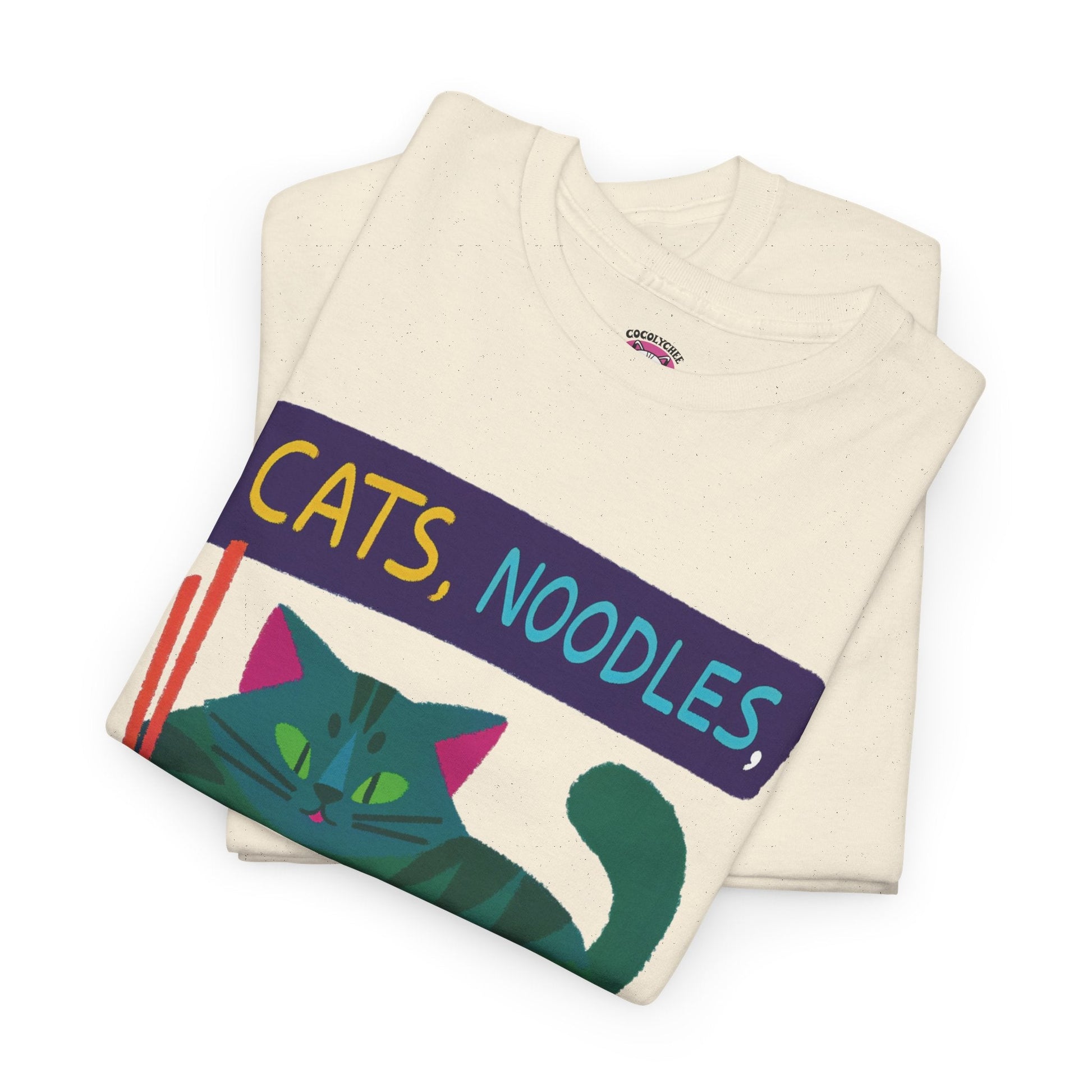 Cats, Noodles & Chill™ Color Edition Graphic Tee - Cocolychee