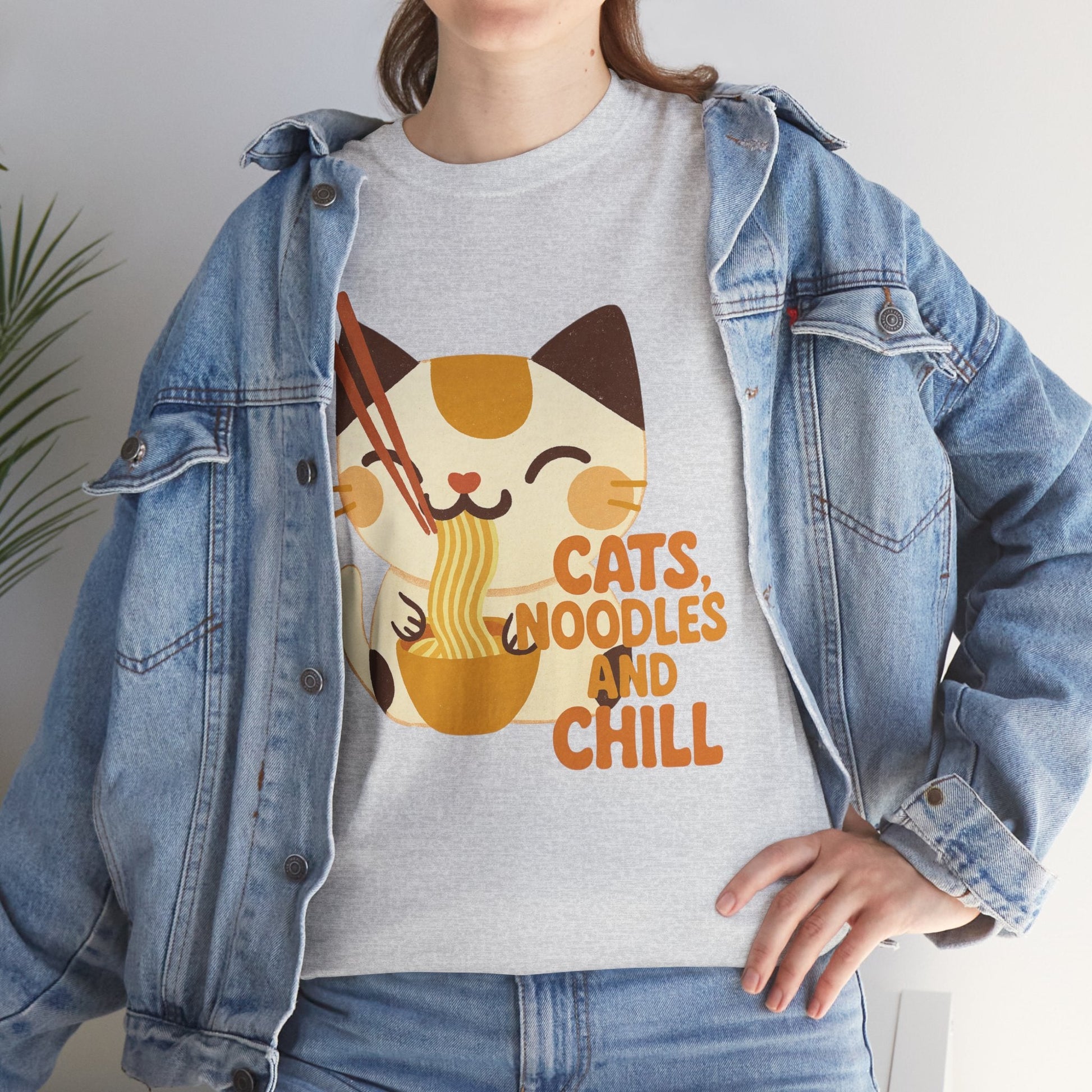 Cats, Noodles & Chill™ Vintage Color Edition Graphic Tee - Cocolychee