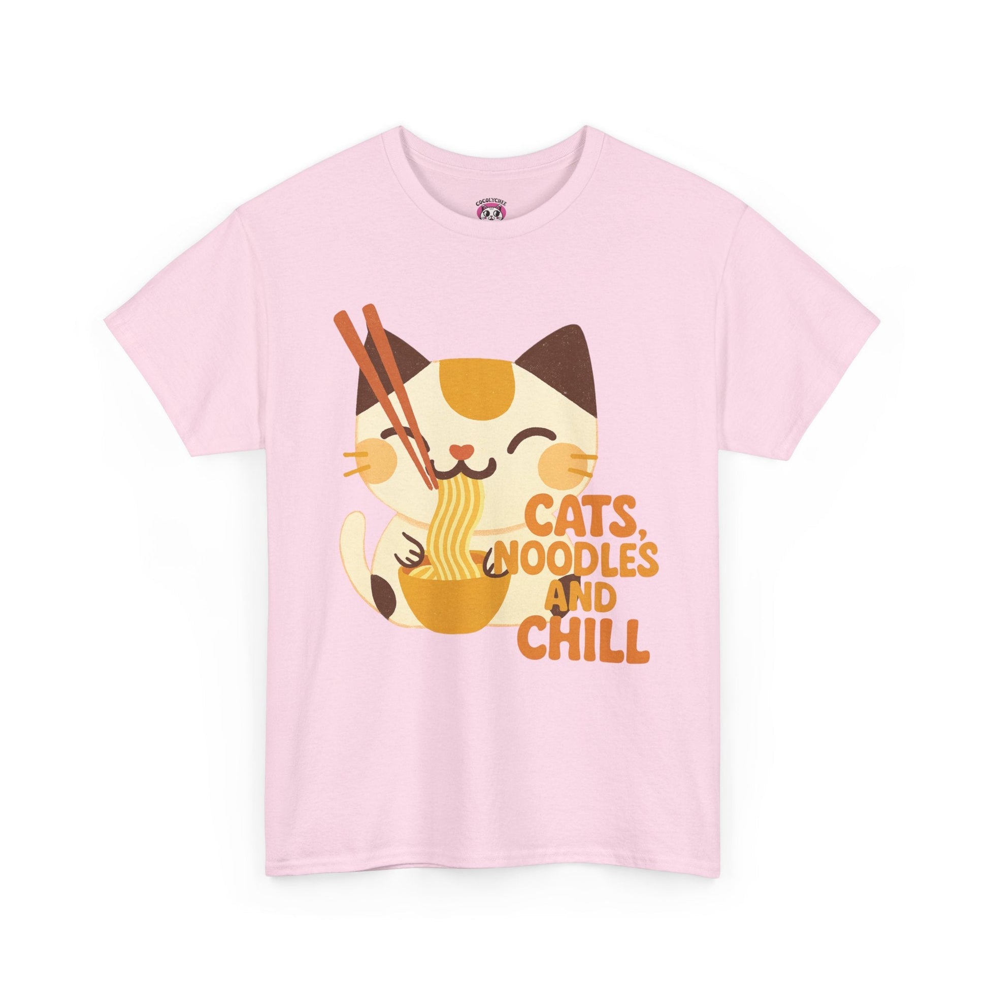 Cats, Noodles & Chill™ Vintage Color Edition Graphic Tee - Cocolychee