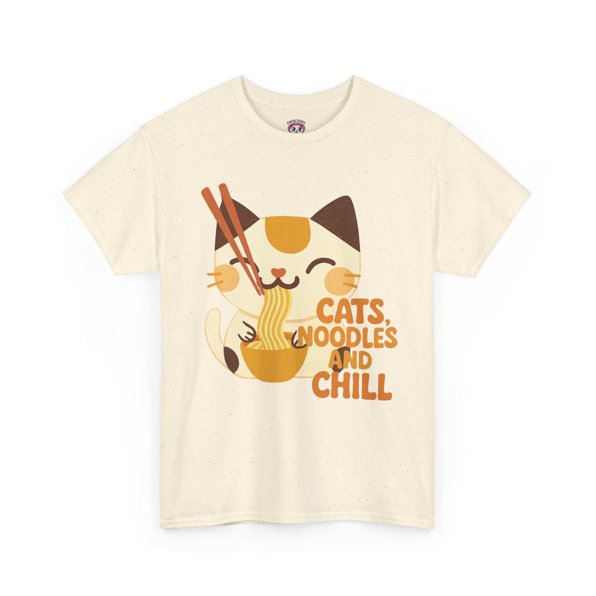 Cats, Noodles & Chill™ Vintage Color Edition Graphic Tee - Cocolychee