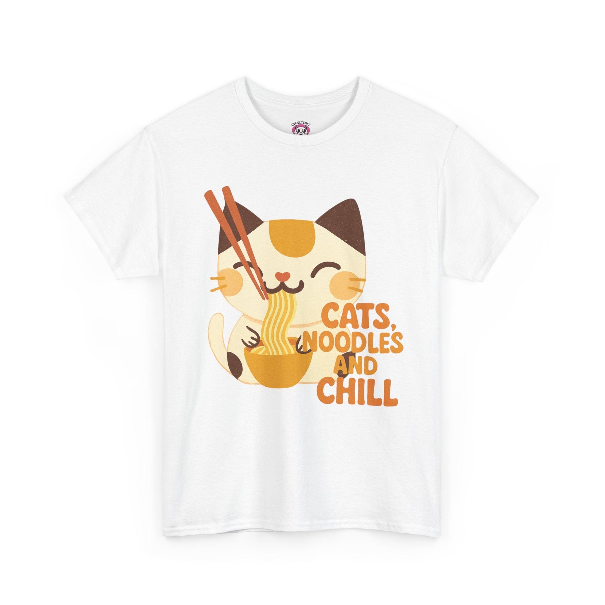 Cats, Noodles & Chill™ Vintage Color Edition Graphic Tee - Cocolychee
