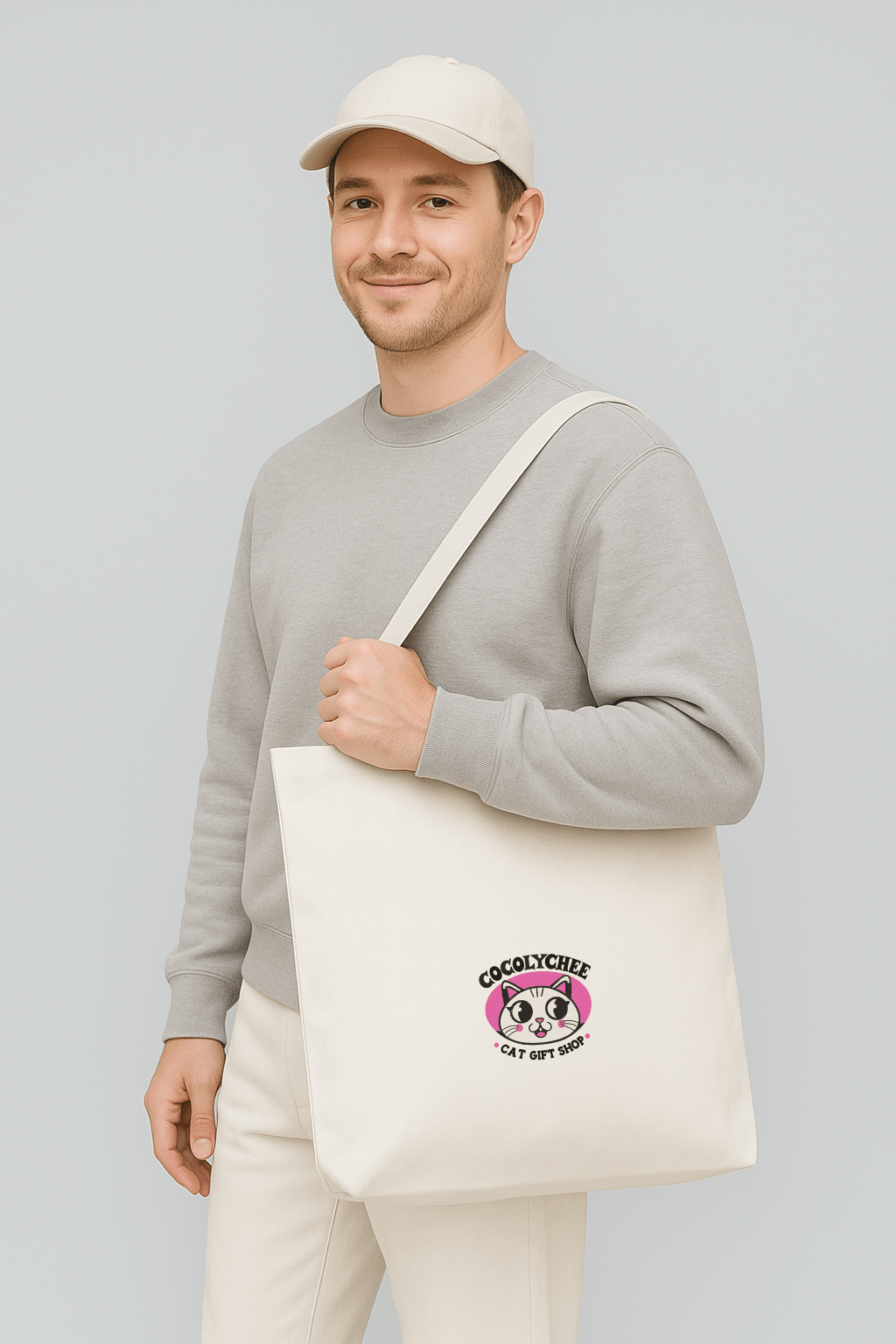 CocoLychee™ Tote Bag – Limited Edition Cat Gift Shop Logo - Cocolychee