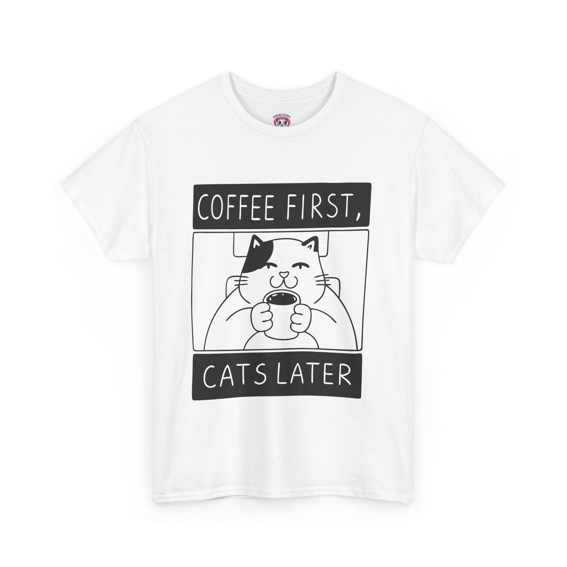 Coffee First, Cats Later™ Framed Edition Graphic Tee - Cocolychee