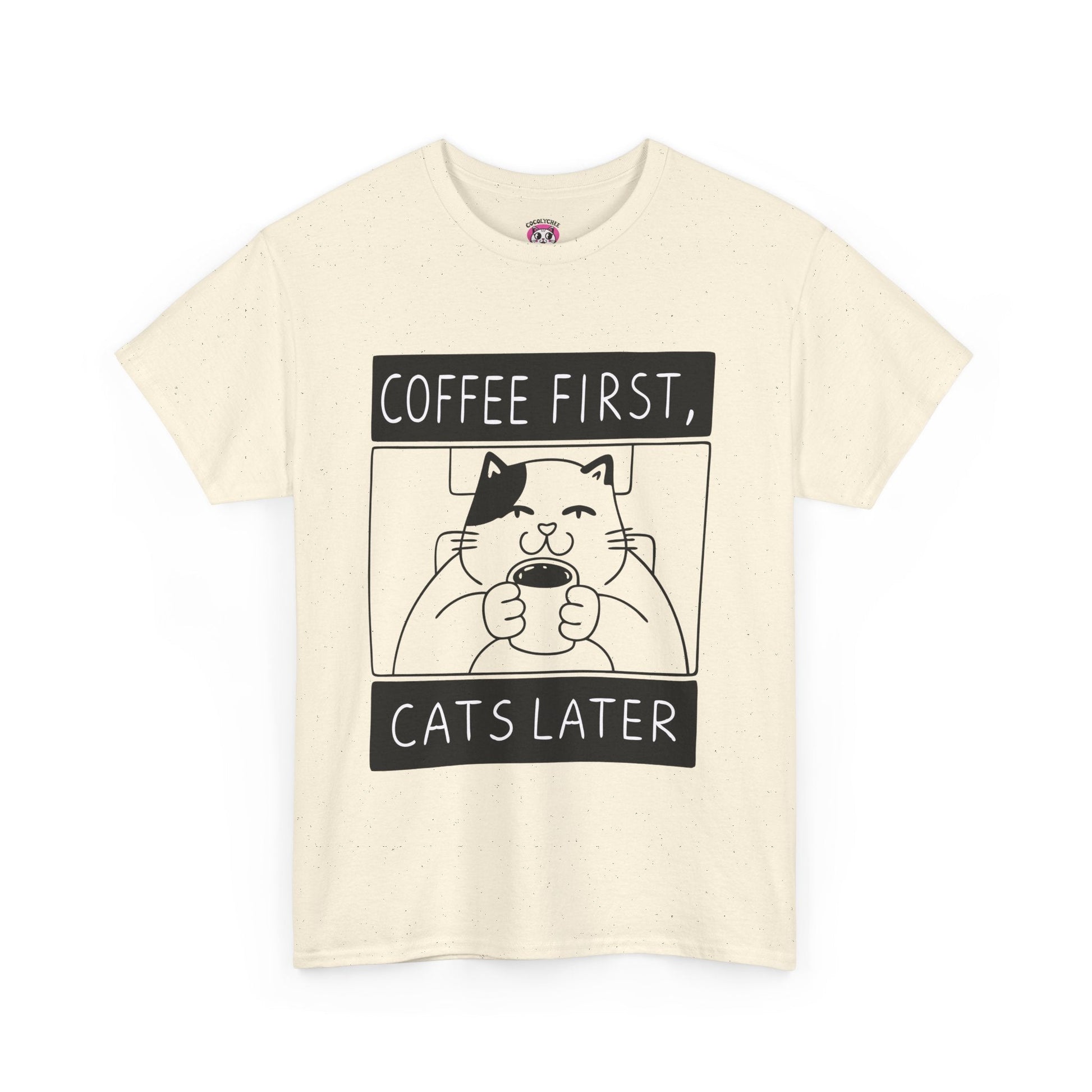 Coffee First, Cats Later™ Framed Edition Graphic Tee - Cocolychee