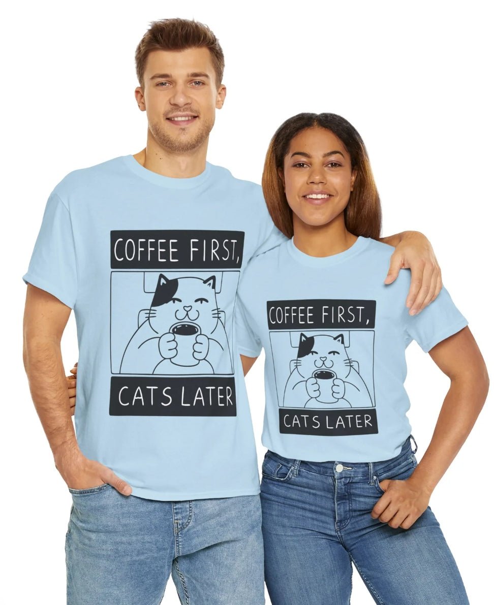 Coffee First, Cats Later™ Framed Edition Graphic Tee - Cocolychee