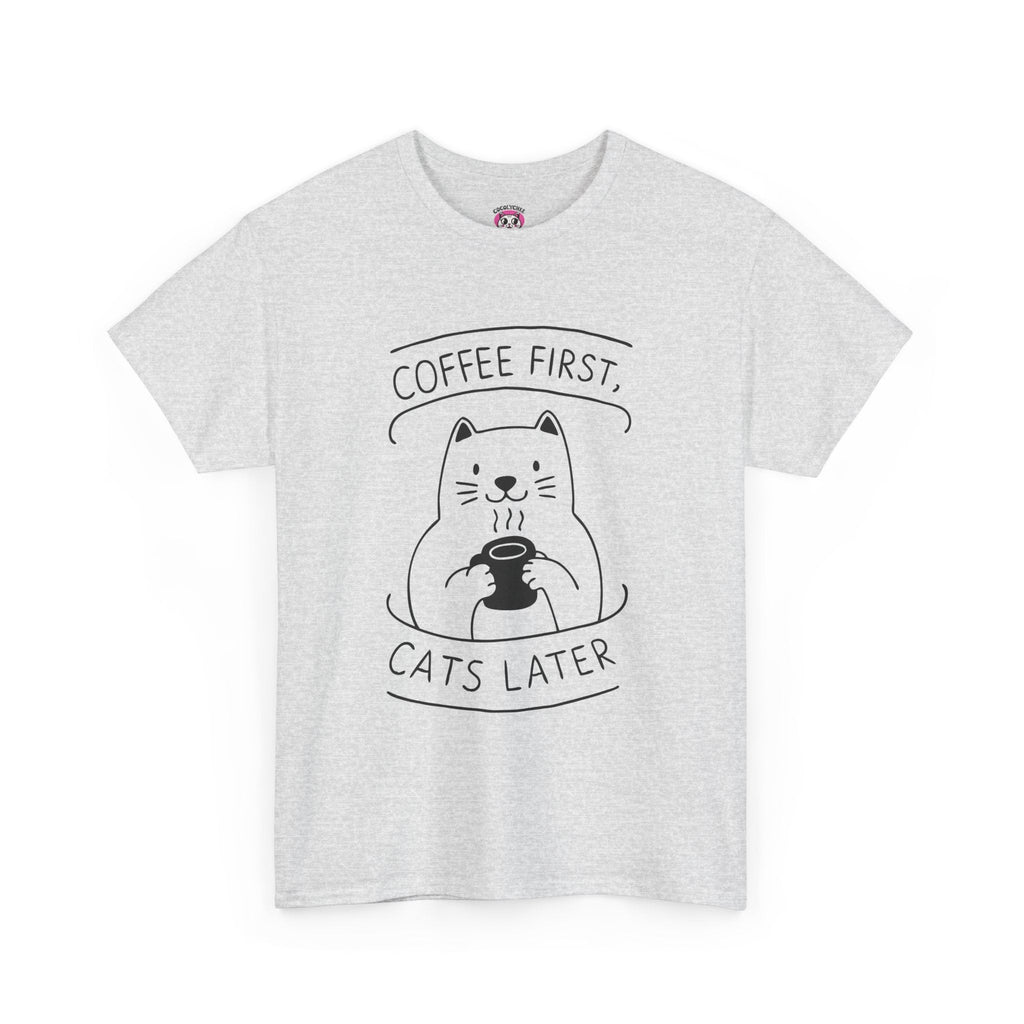 Coffee First, Cats Later™ Simplified Line - Art Graphic Tee - Cocolychee