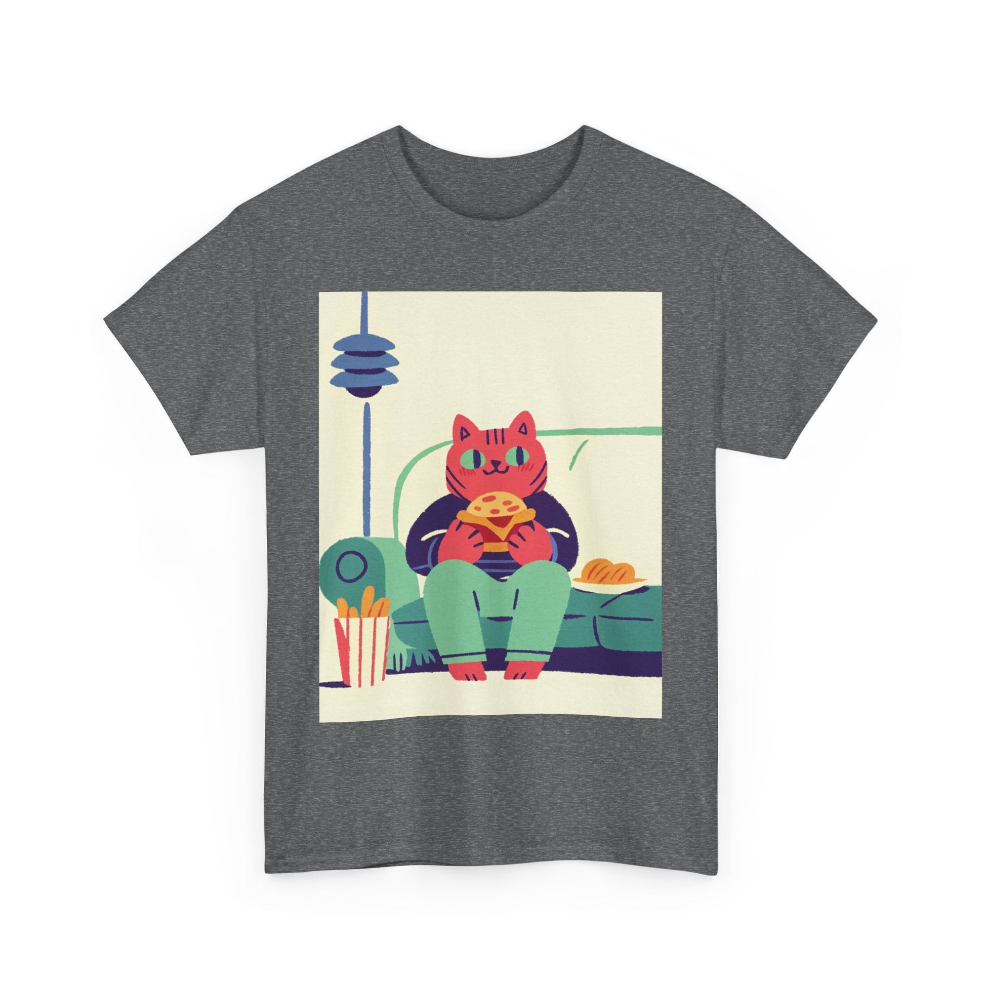 Couchside Burger Cat™ Color Edition Graphic Tee - Cocolychee