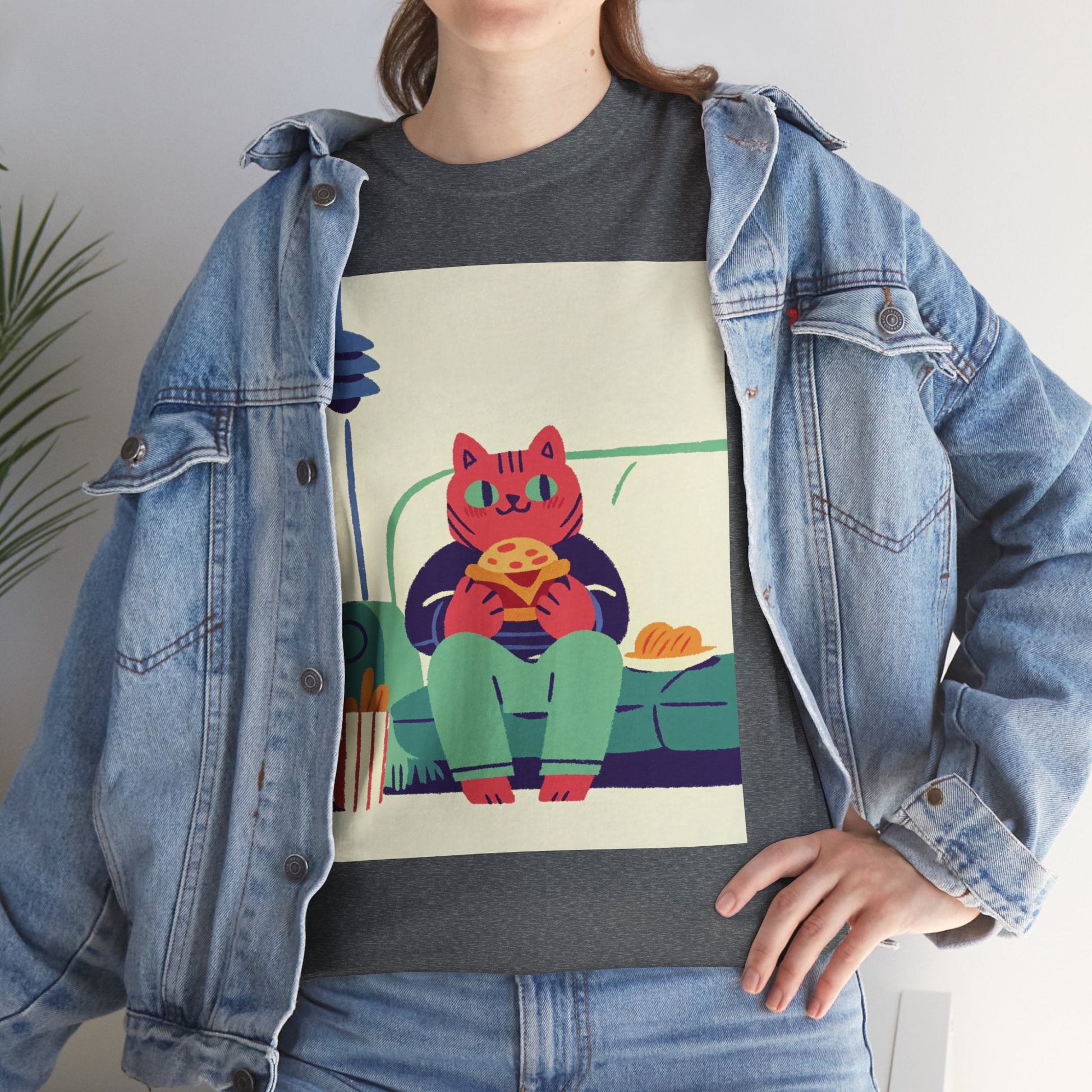 Couchside Burger Cat™ Color Edition Graphic Tee - Cocolychee