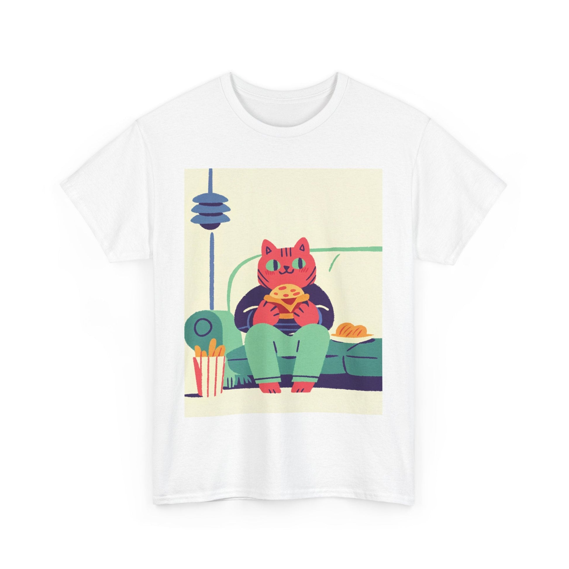Couchside Burger Cat™ Color Edition Graphic Tee - Cocolychee