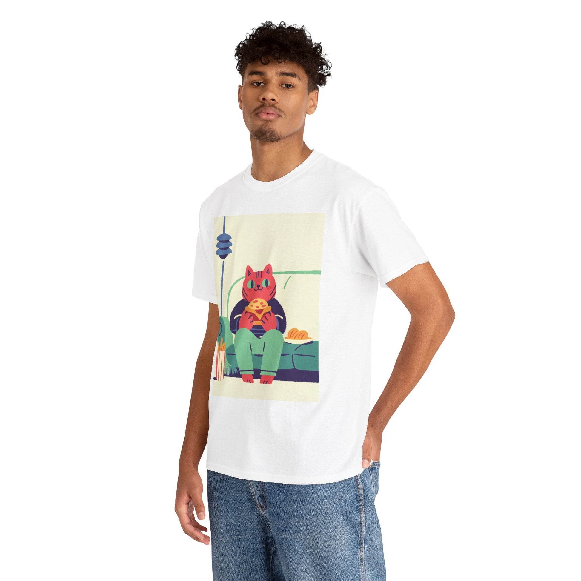 Couchside Burger Cat™ Color Edition Graphic Tee - Cocolychee