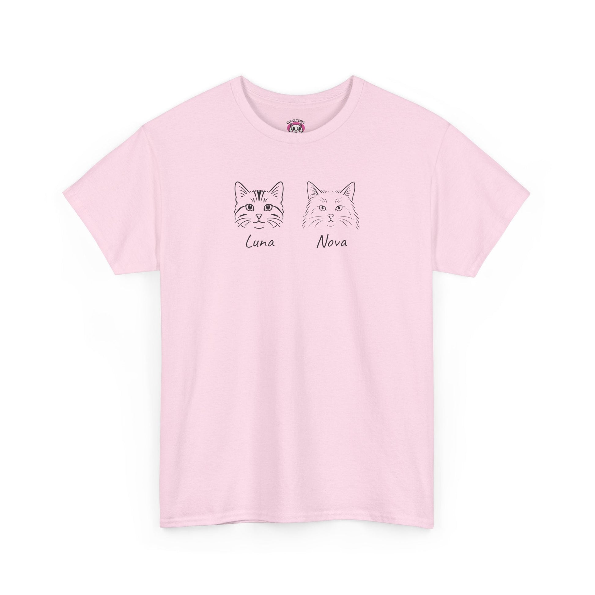 Custom Cat Line Art Tee – Your Cat, Your Style 🐾 - Cocolychee