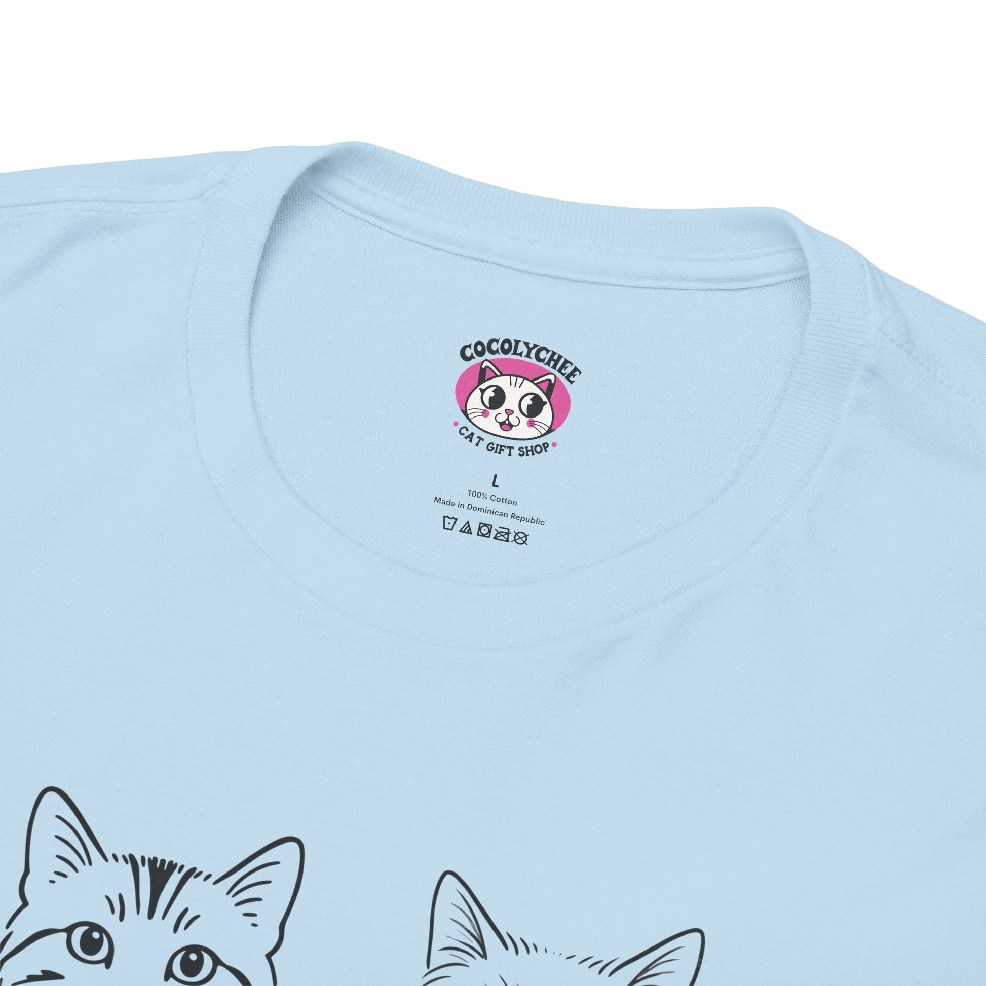 Custom Cat Line Art Tee – Your Cat, Your Style 🐾 - Cocolychee