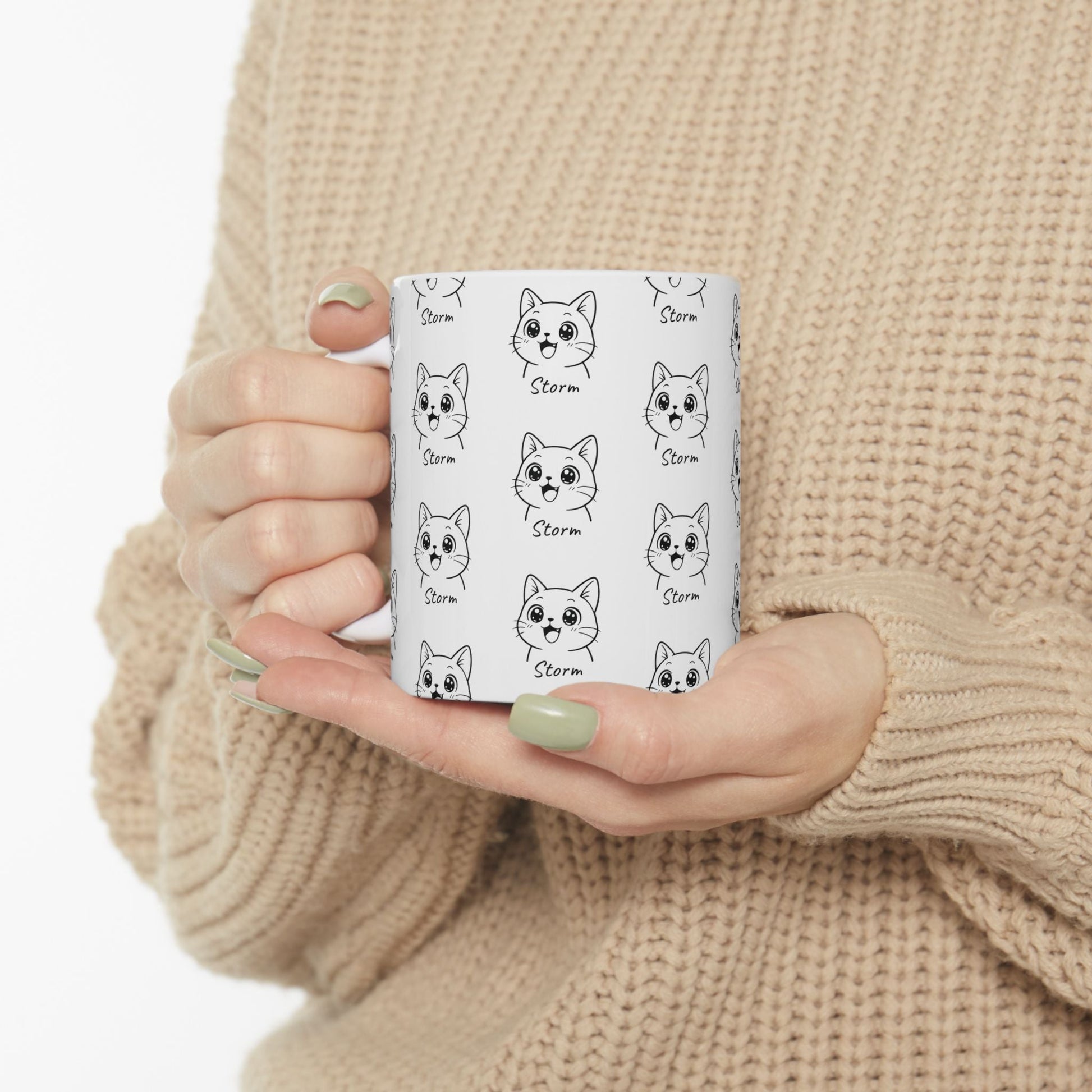 Custom Cat Mug – Personalize with Your Pet's Face & Name - Cocolychee