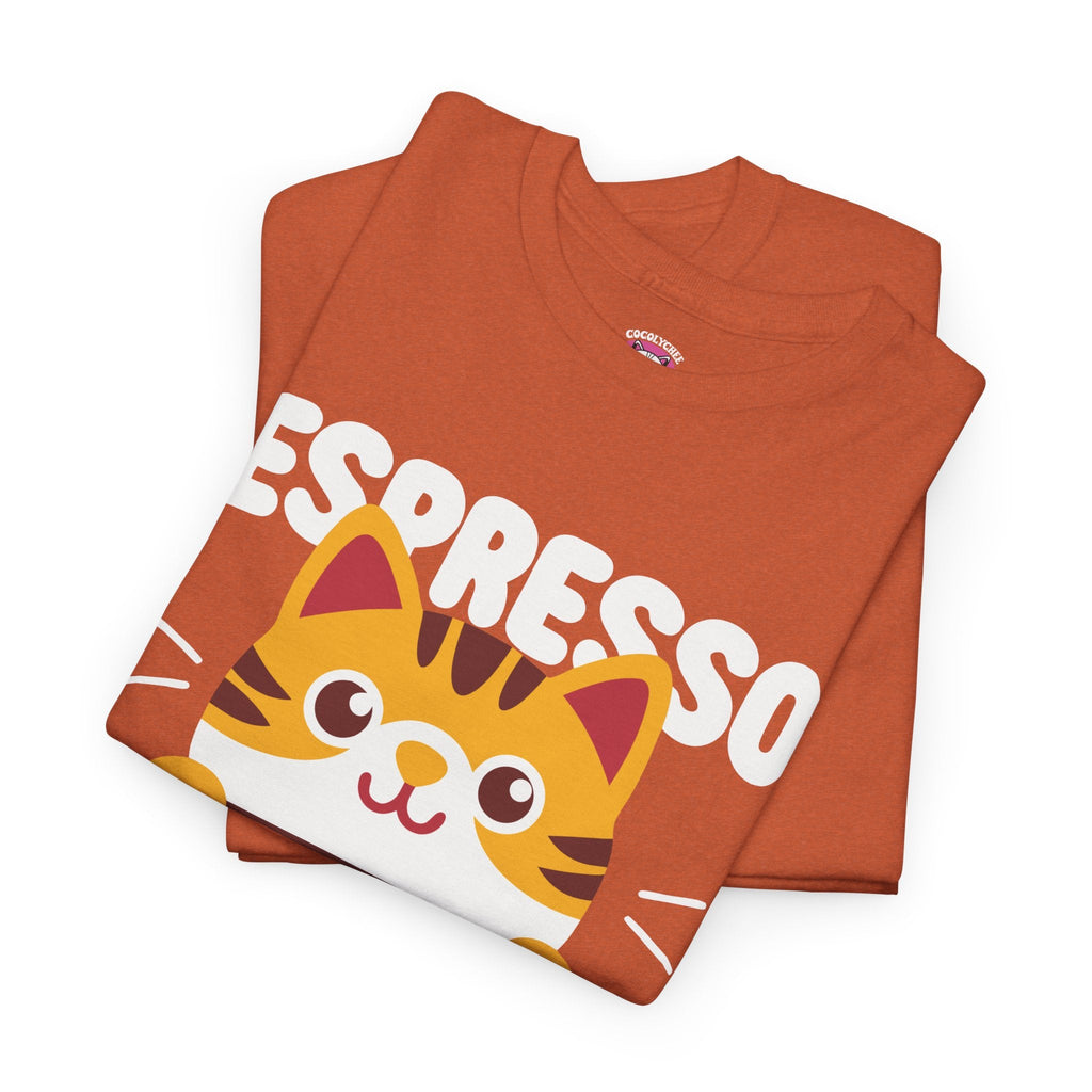 Espresso Yourself™ Color Edition Cat & Coffee Graphic Tee - Cocolychee