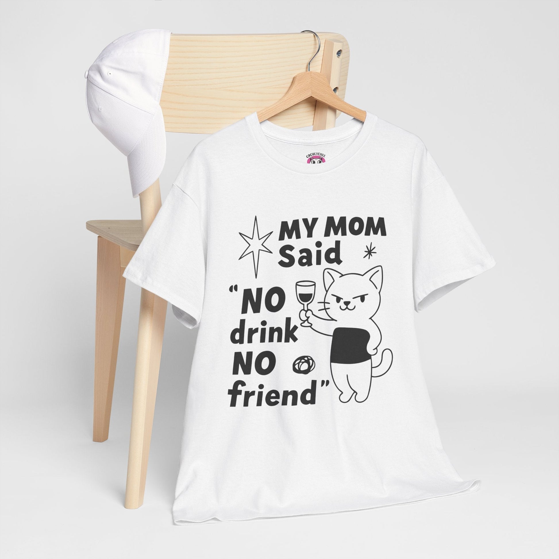 Funny Cat Drinking T-Shirt - Cocolychee