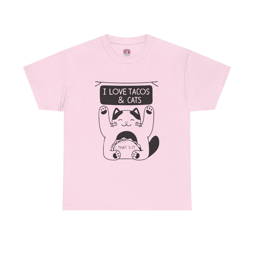 I Love Tacos & Cats™ Line - Art Graphic Tee - Cocolychee