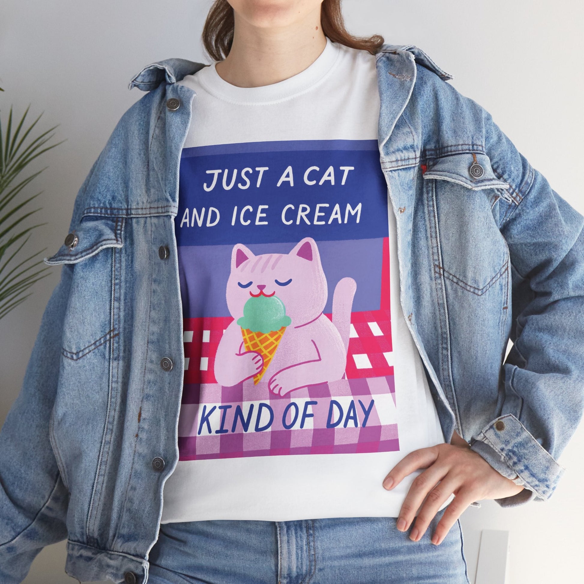 Just a Cat & Ice Cream Kind of Day™ Graphic Tee - Cocolychee
