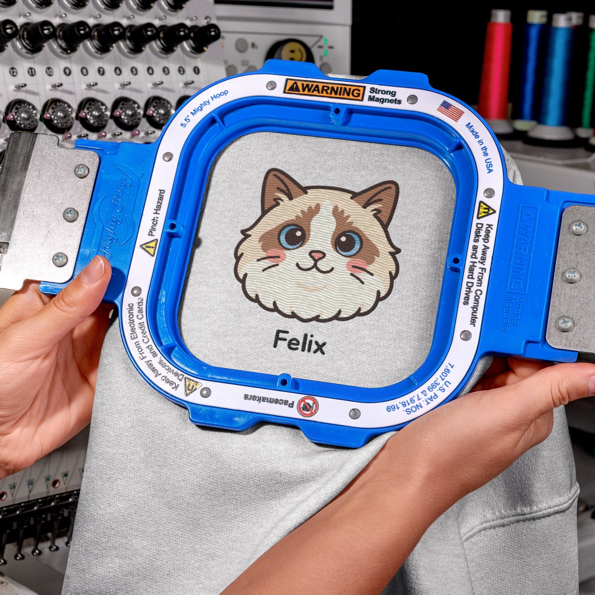 Kawaii Custom Pet Embroidered Sweatshirt – Up to 2 Pets - Cocolychee