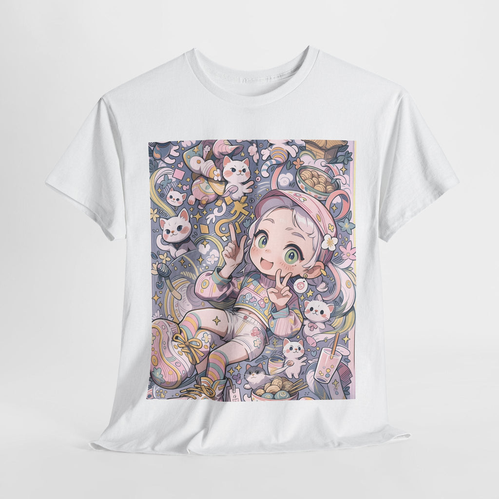 Kawaii Noodle Dreamscape™ Tee – Japanese Cat Girl Fantasy Shirt - Cocolychee