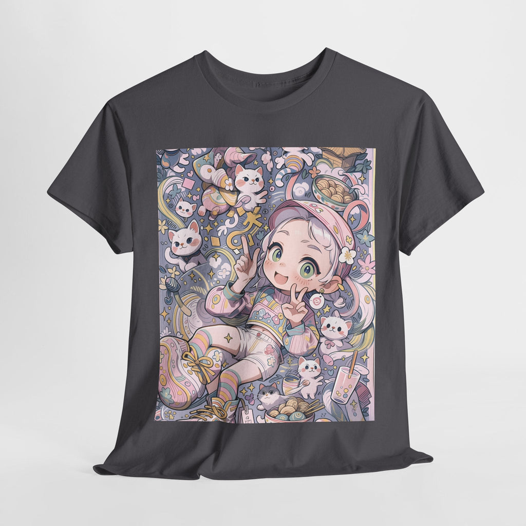 Kawaii Noodle Dreamscape™ Tee – Japanese Cat Girl Fantasy Shirt - Cocolychee