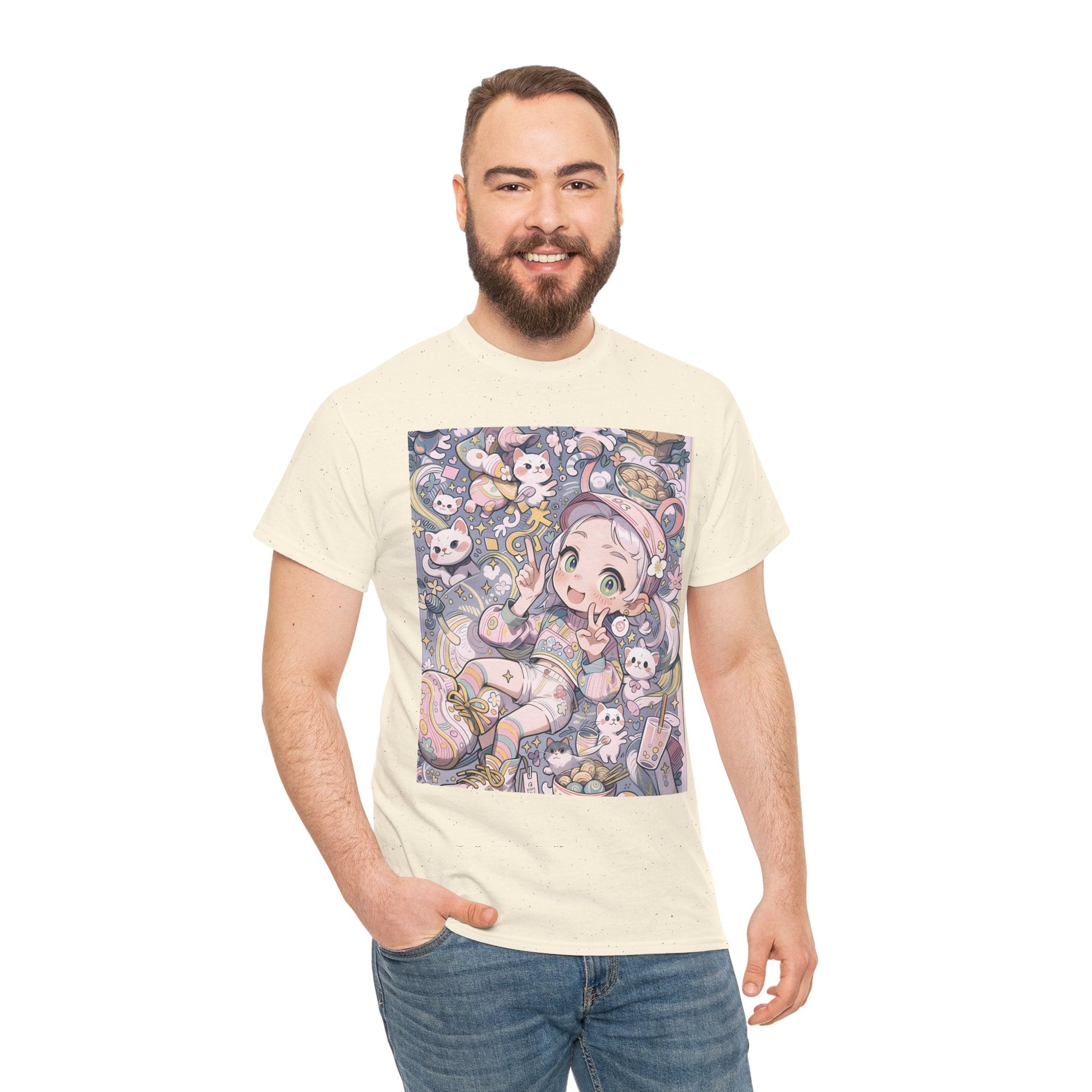 Kawaii Noodle Dreamscape™ Tee – Japanese Cat Girl Fantasy Shirt - Cocolychee