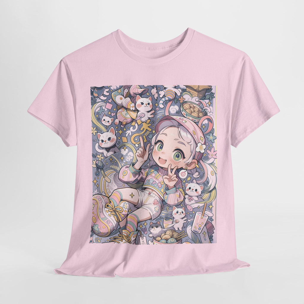 Kawaii Noodle Dreamscape™ Tee – Japanese Cat Girl Fantasy Shirt - Cocolychee