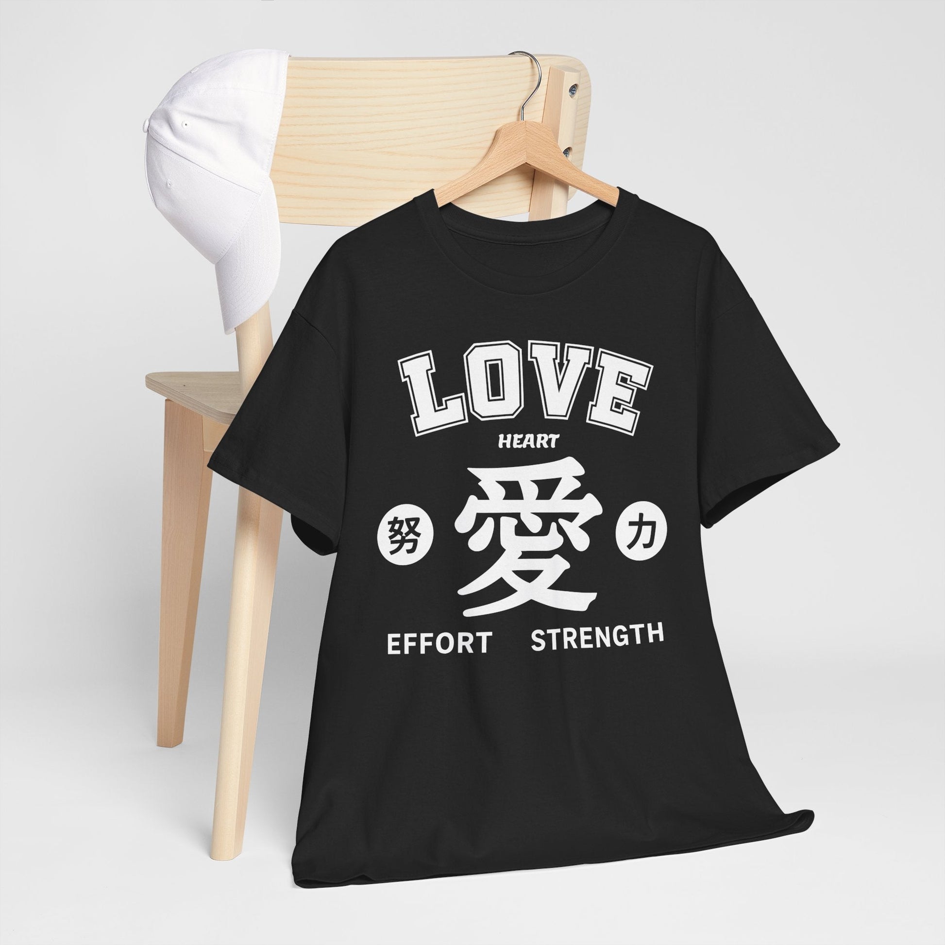 Love and Strength Unisex Heavy Cotton Tee - Motivational Shirt for Fitness, Love, Self - Care, Gift, Affirmation - Cocolychee