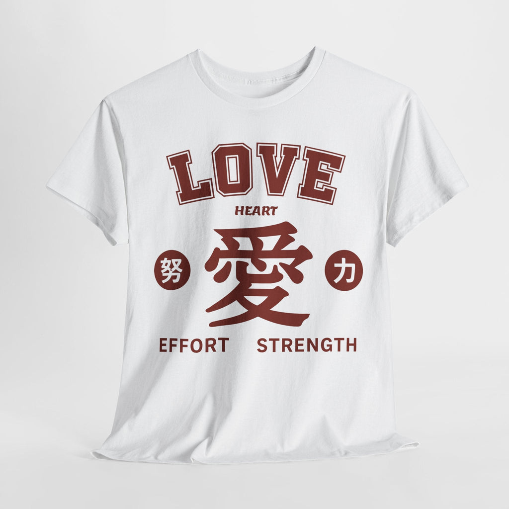 Love and Strength Unisex Heavy Cotton Tee - Motivational Shirt for Fitness, Love, Self - Care, Gift, Affirmation - Cocolychee