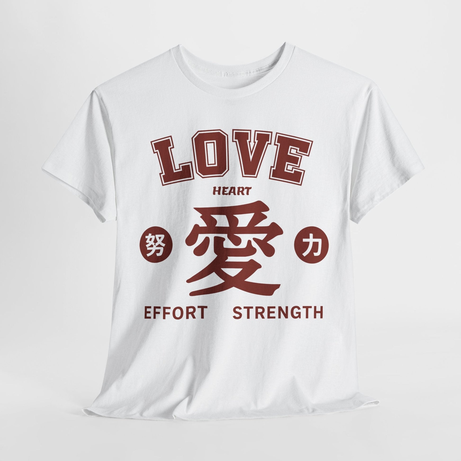 Love and Strength Unisex Heavy Cotton Tee - Motivational Shirt for Fitness, Love, Self - Care, Gift, Affirmation - Cocolychee