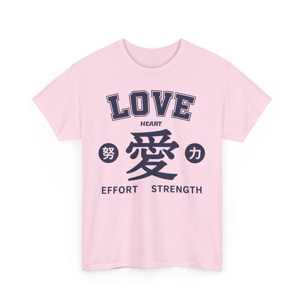 Love and Strength Unisex Heavy Cotton Tee - Motivational Shirt for Fitness, Love, Self - Care, Gift, Affirmation - Cocolychee