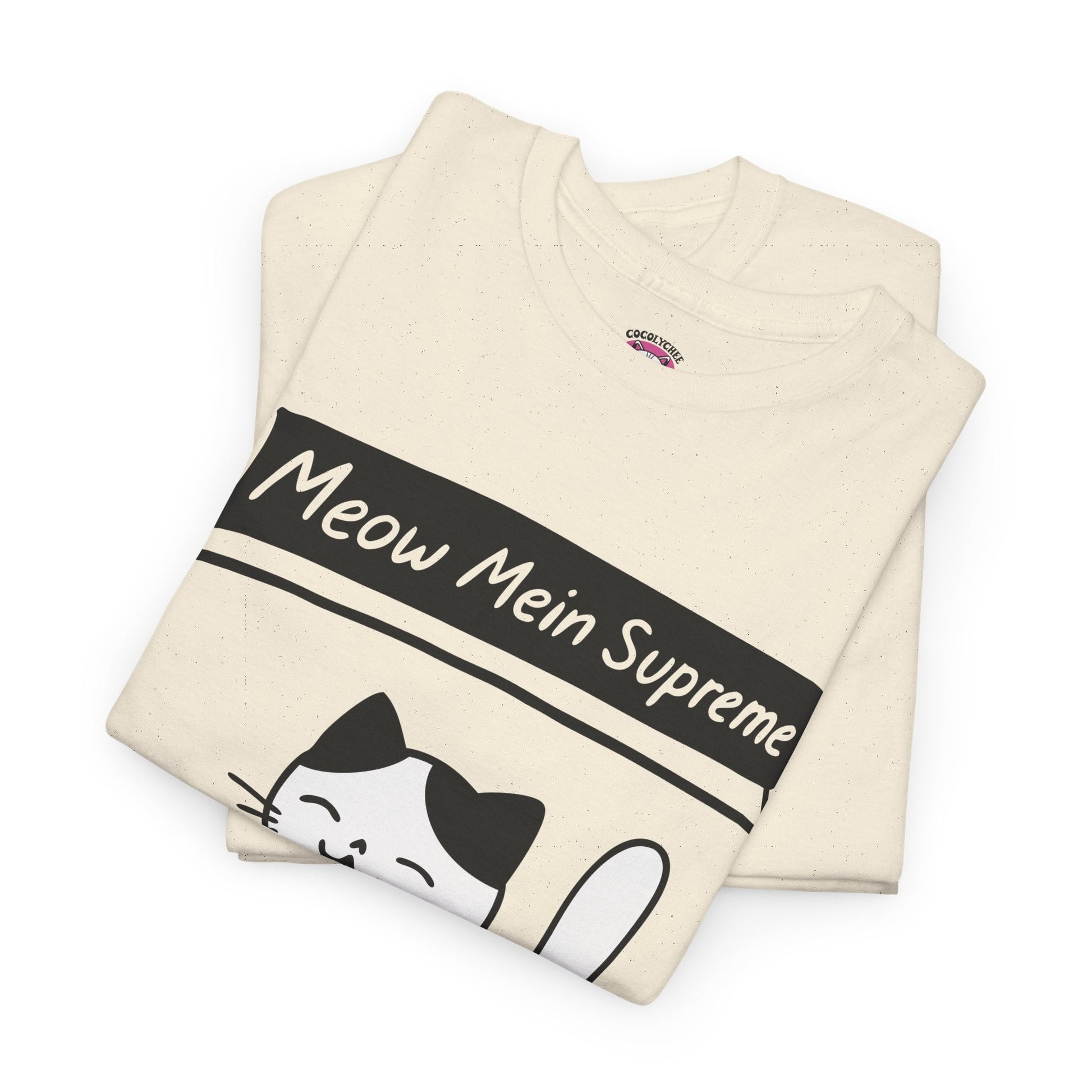 Meow Mein Supreme™ Cat & Ramen Graphic Tee - Cocolychee