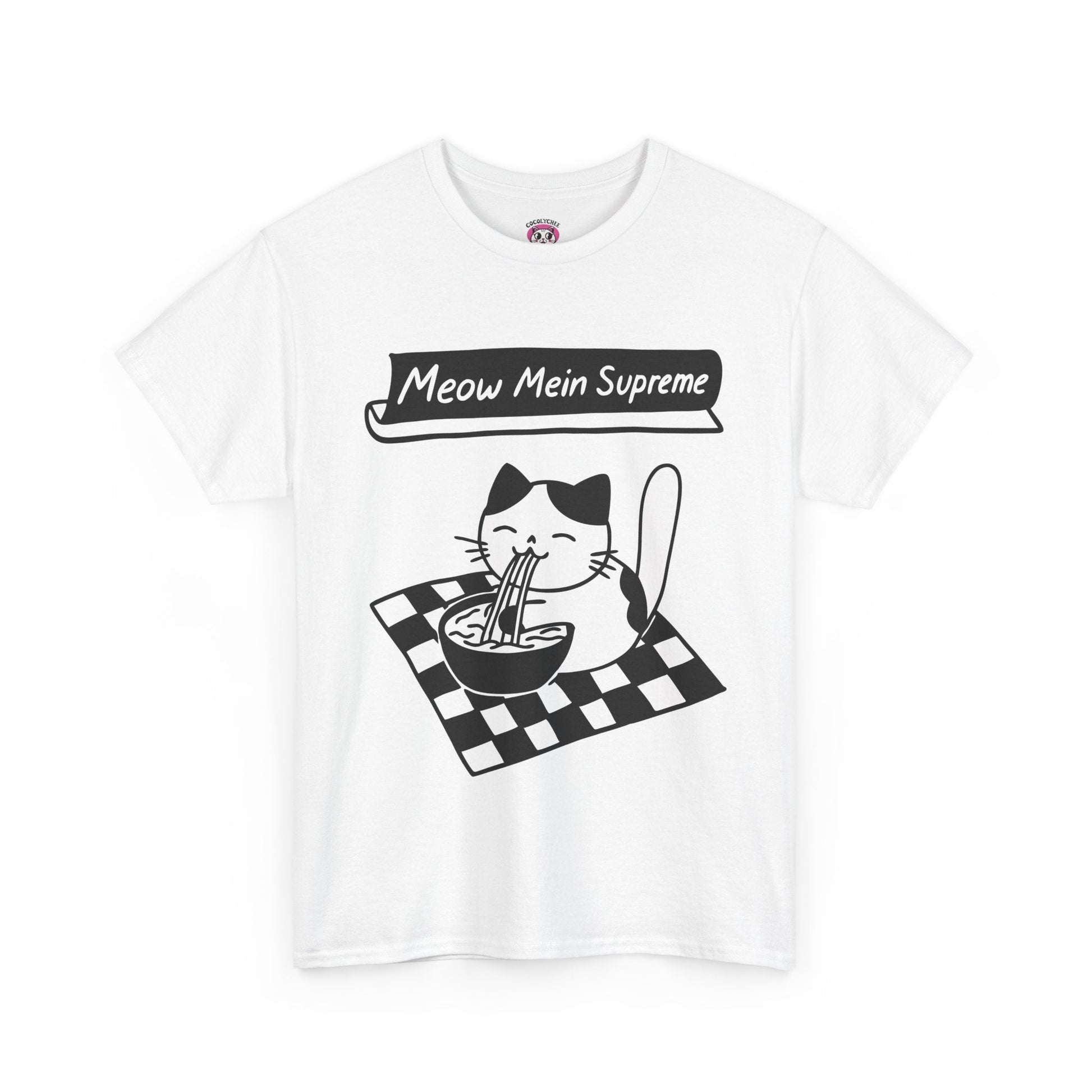 Meow Mein Supreme™ Cat & Ramen Graphic Tee - Cocolychee