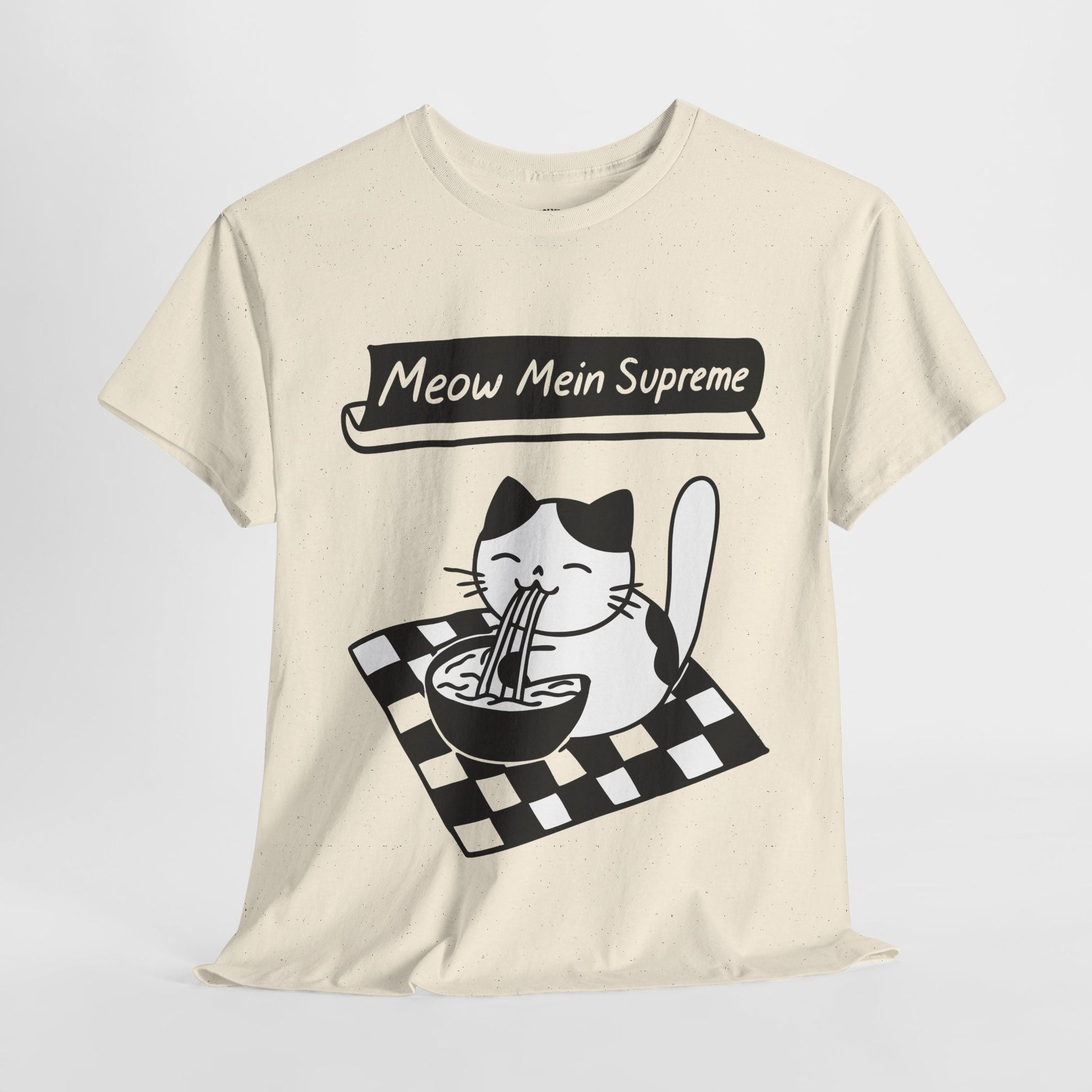 Meow Mein Supreme™ Cat & Ramen Graphic Tee - Cocolychee