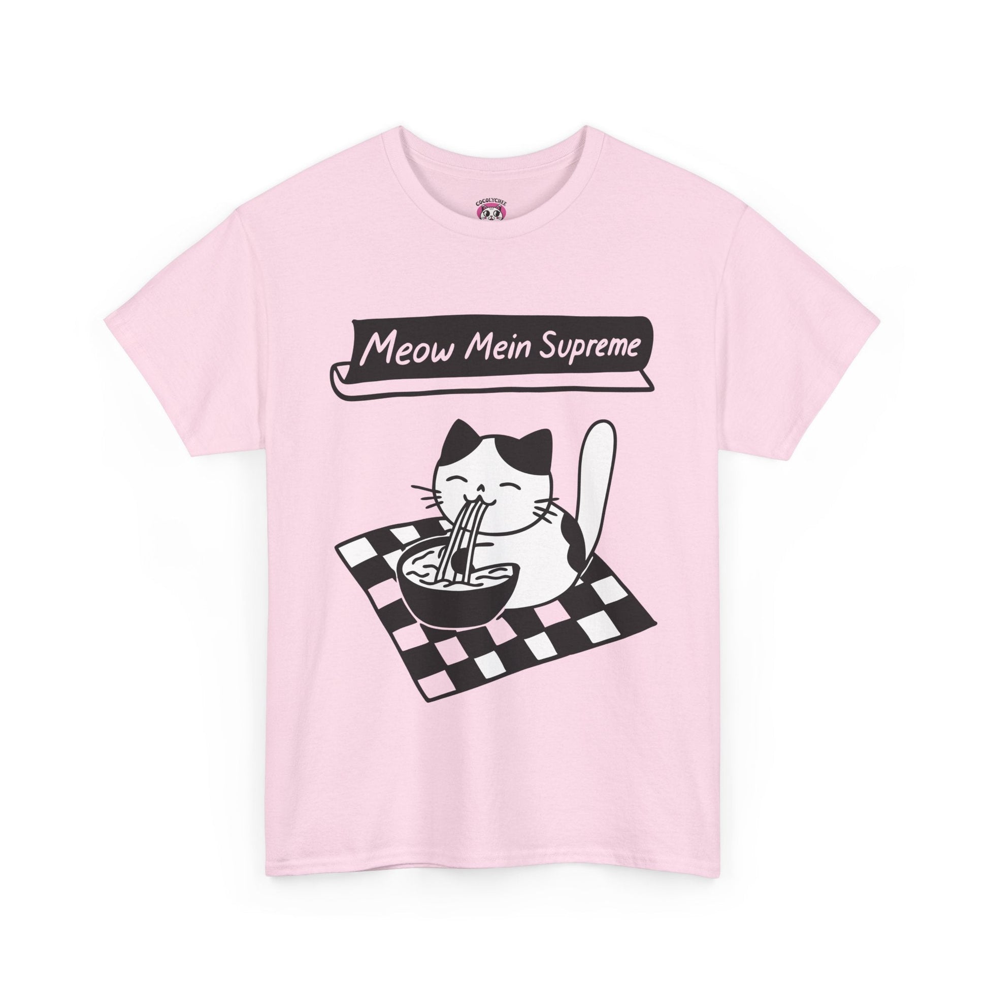 Meow Mein Supreme™ Cat & Ramen Graphic Tee - Cocolychee