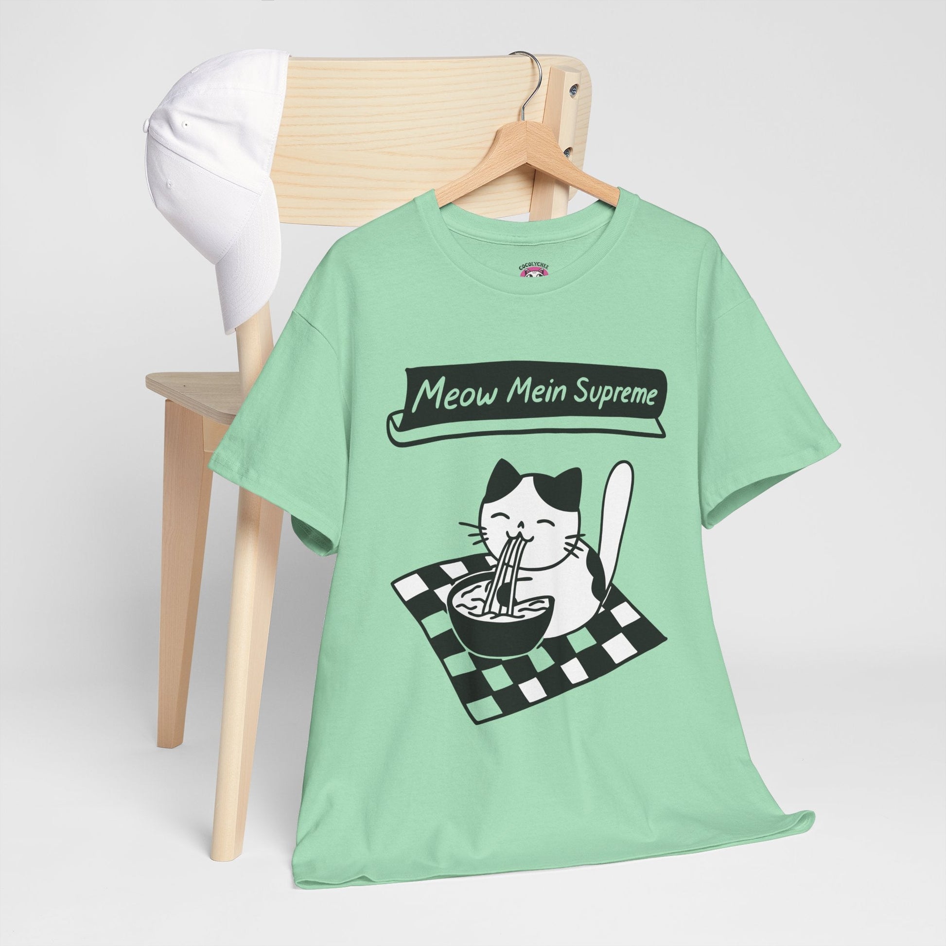 Meow Mein Supreme™ Cat & Ramen Graphic Tee - Cocolychee