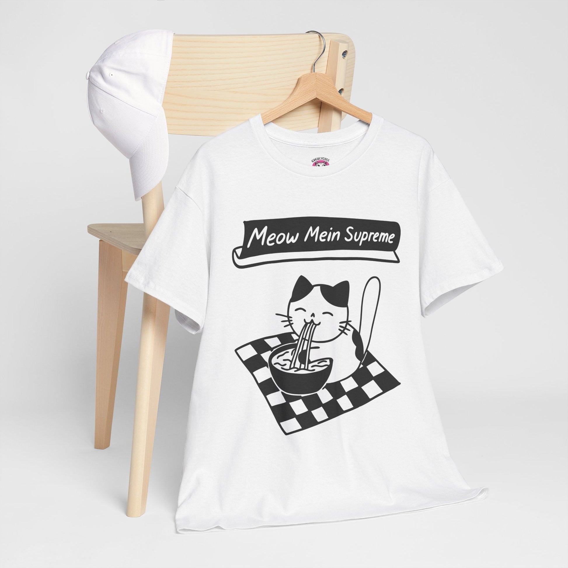 Meow Mein Supreme™ Cat & Ramen Graphic Tee - Cocolychee