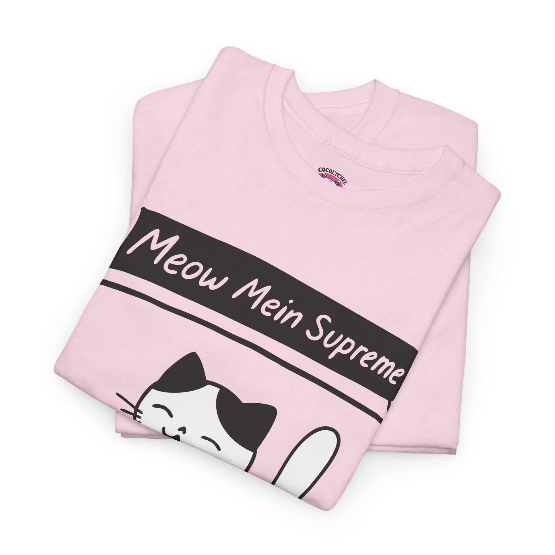 Meow Mein Supreme™ Cat & Ramen Graphic Tee - Cocolychee