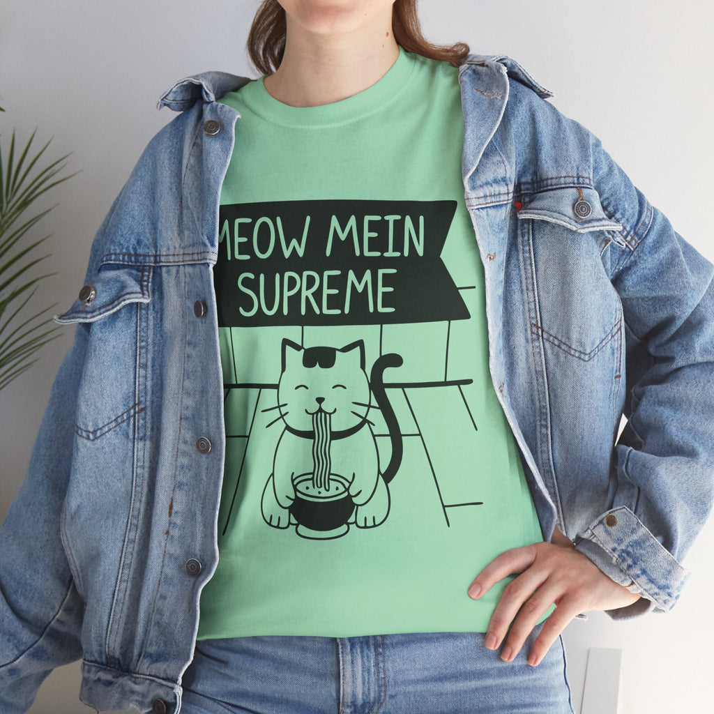 Meow Mein Supreme™ Framed Line - Art Graphic Tee - Cocolychee
