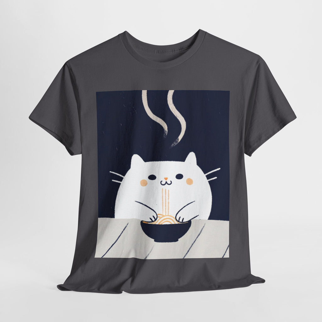 Midnight Slurp™ Cat & Noodle Graphic Tee - Cocolychee