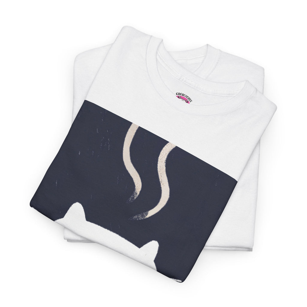 Midnight Slurp™ Cat & Noodle Graphic Tee - Cocolychee