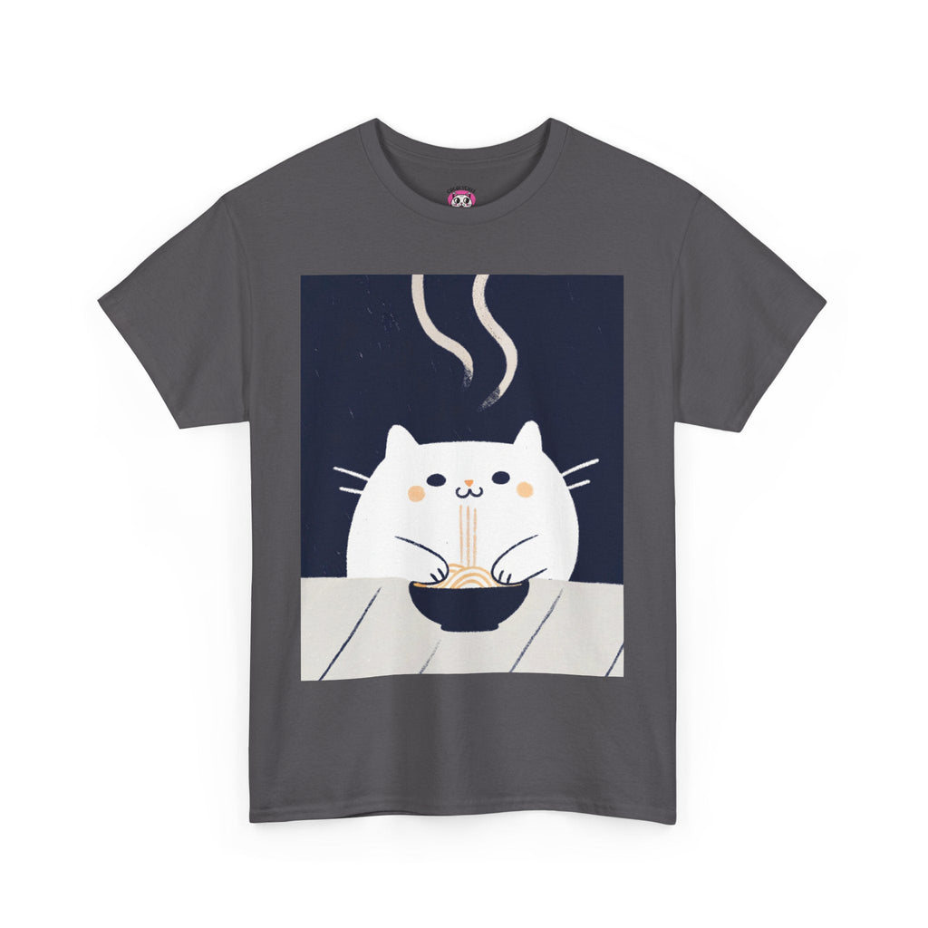 Midnight Slurp™ Cat & Noodle Graphic Tee - Cocolychee